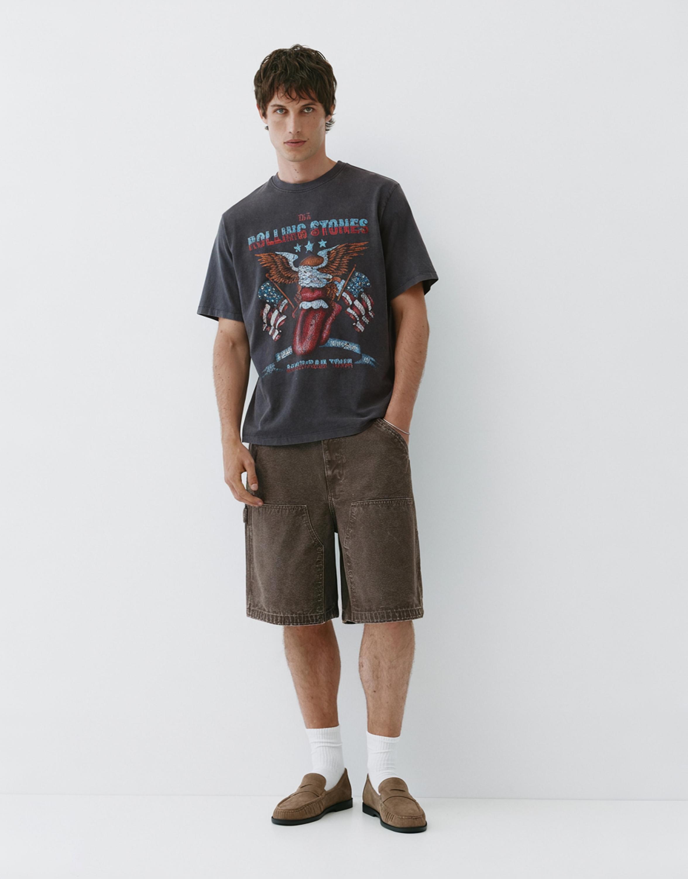Rolling Stones T-shirt — Dark anthracite