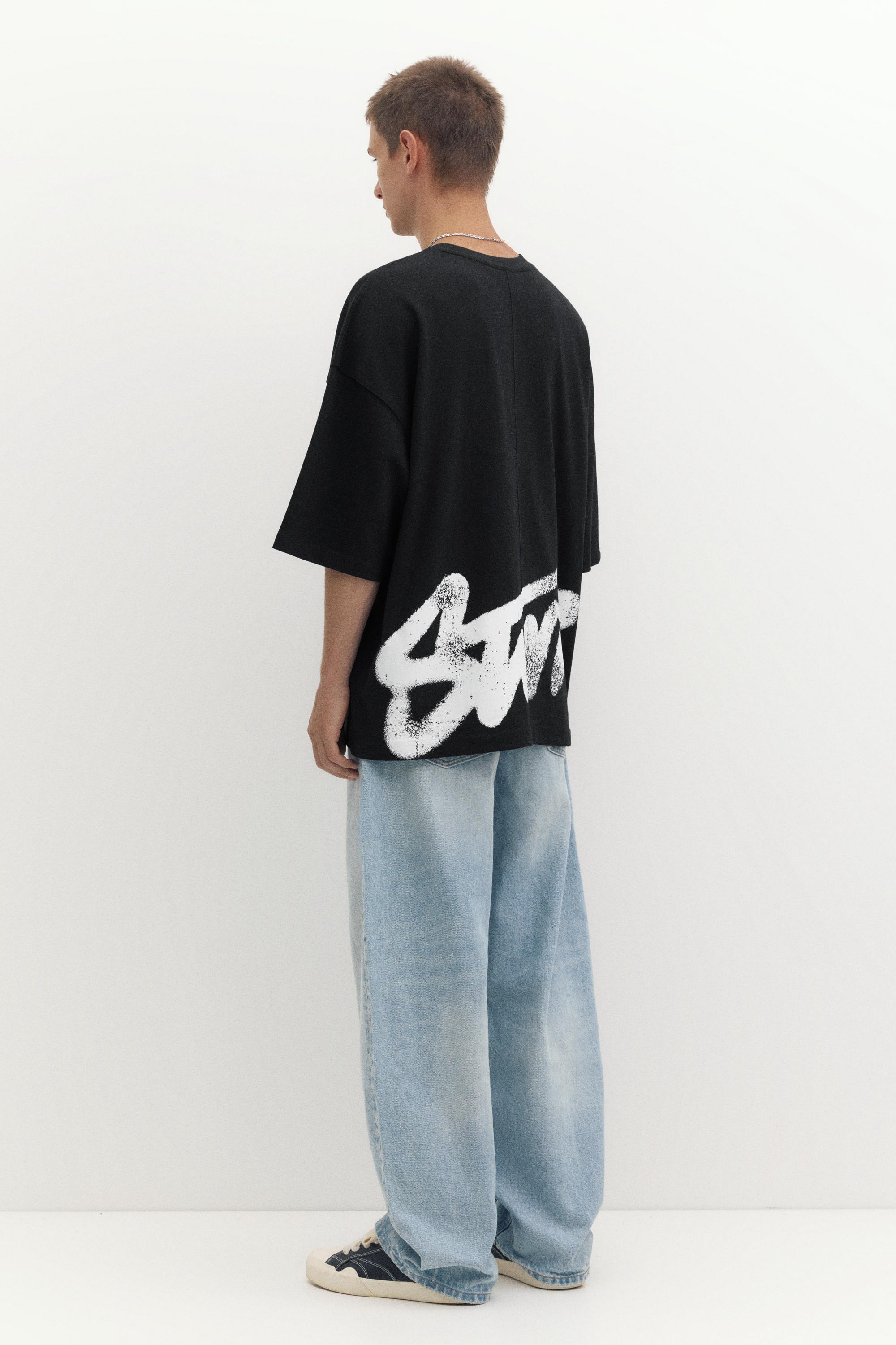 Oversize STWD T-shirt — Black