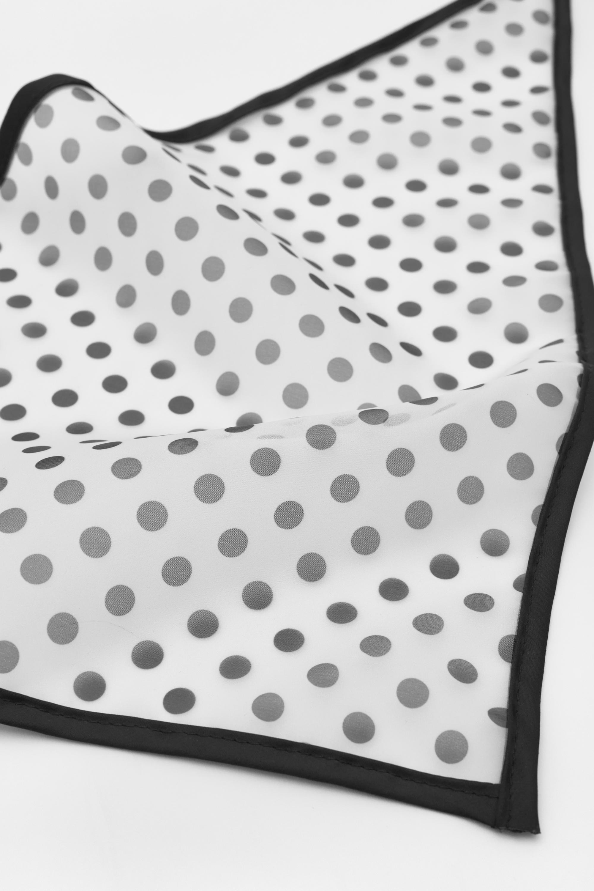 Yarı transparan puantiyeli bandana - Görsel 6