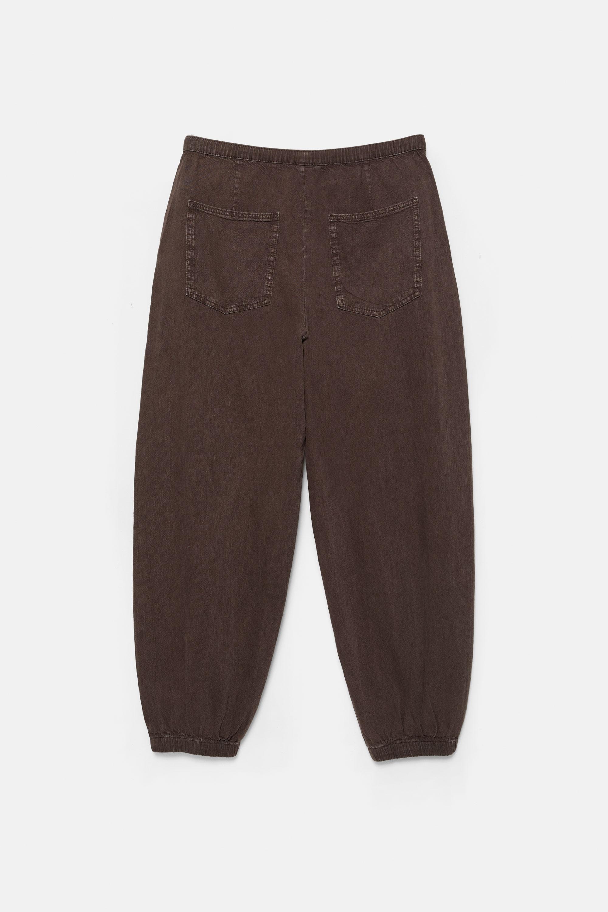 Beli lastikli şalvar pantolon - Görsel 2
