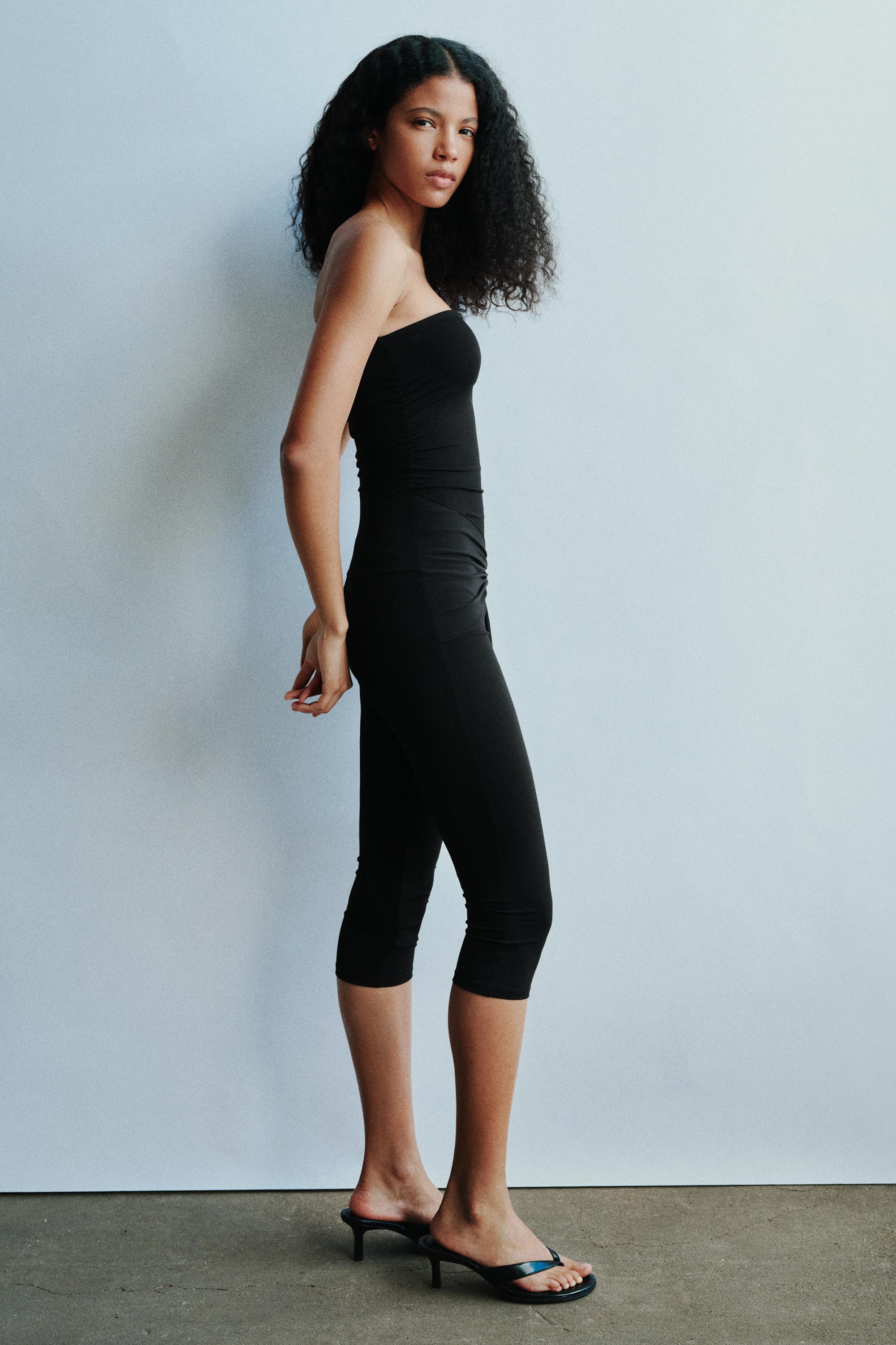 Strapless jumpsuit — Black