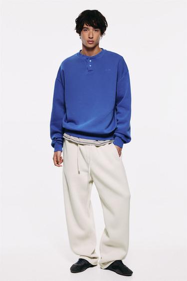Basic baggy tracksuit bottoms — Ash 1