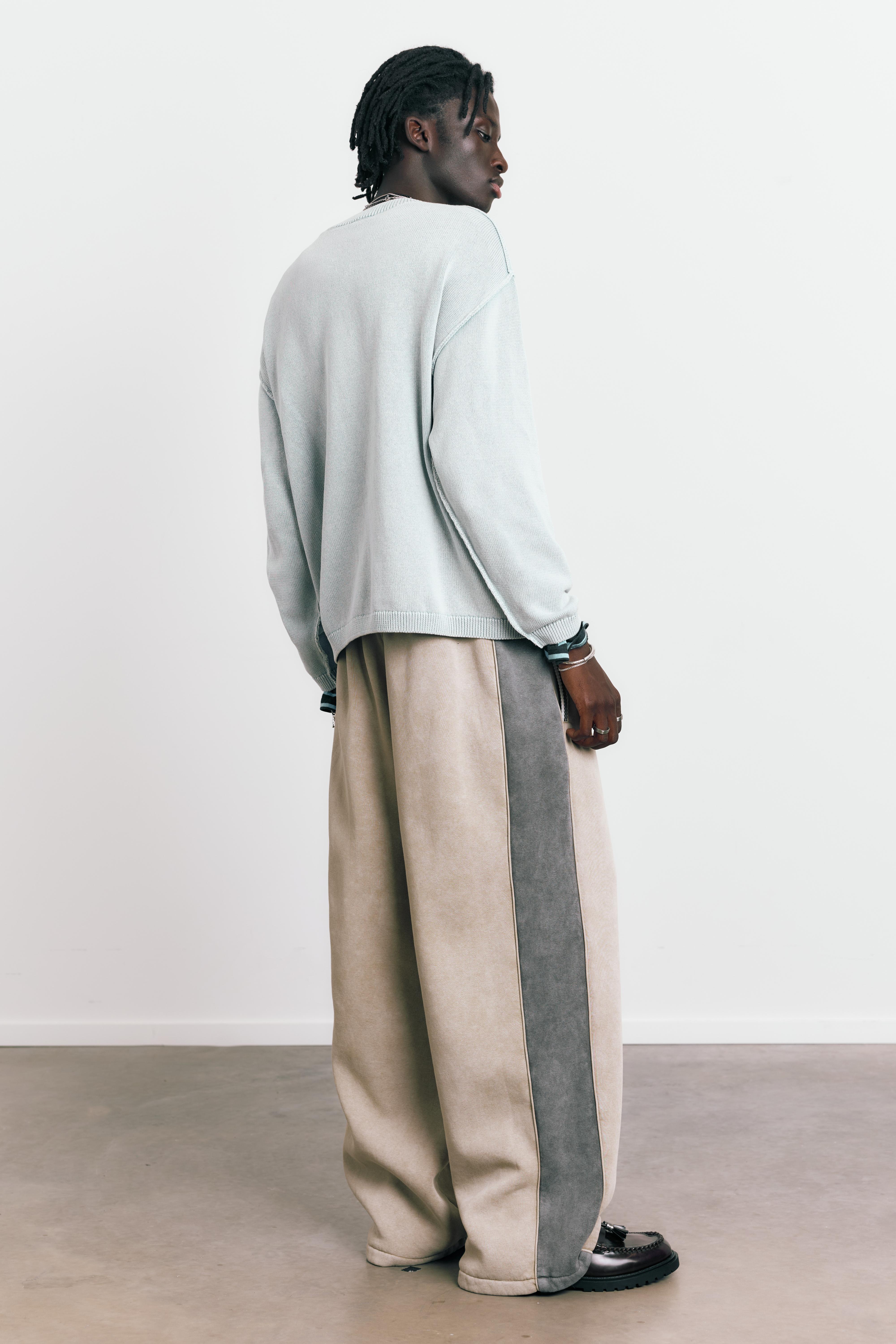 STWD Studio embroidered jumper — Faded blue