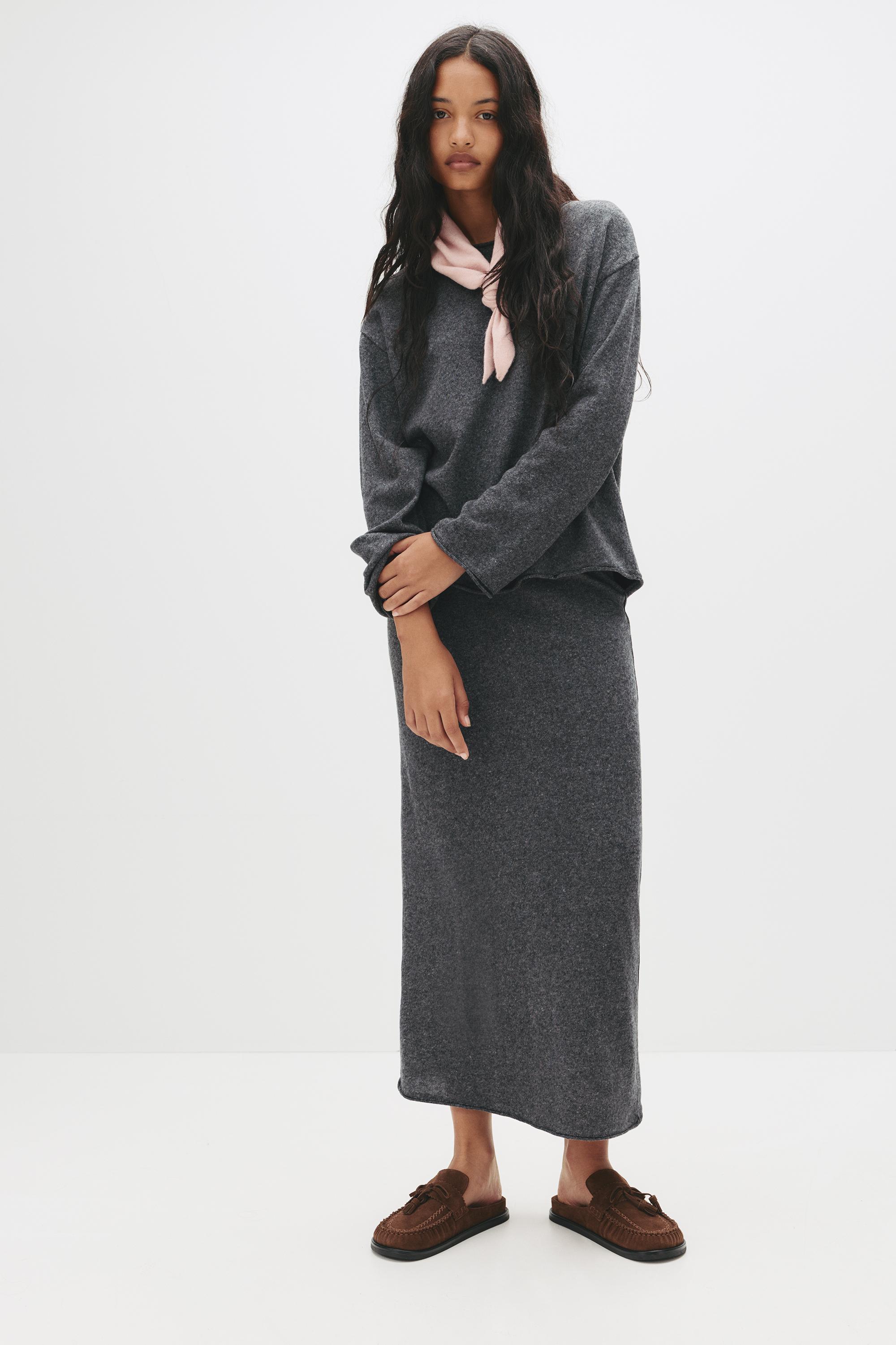 Gerader Midirock Aus Soft-Touch-Material