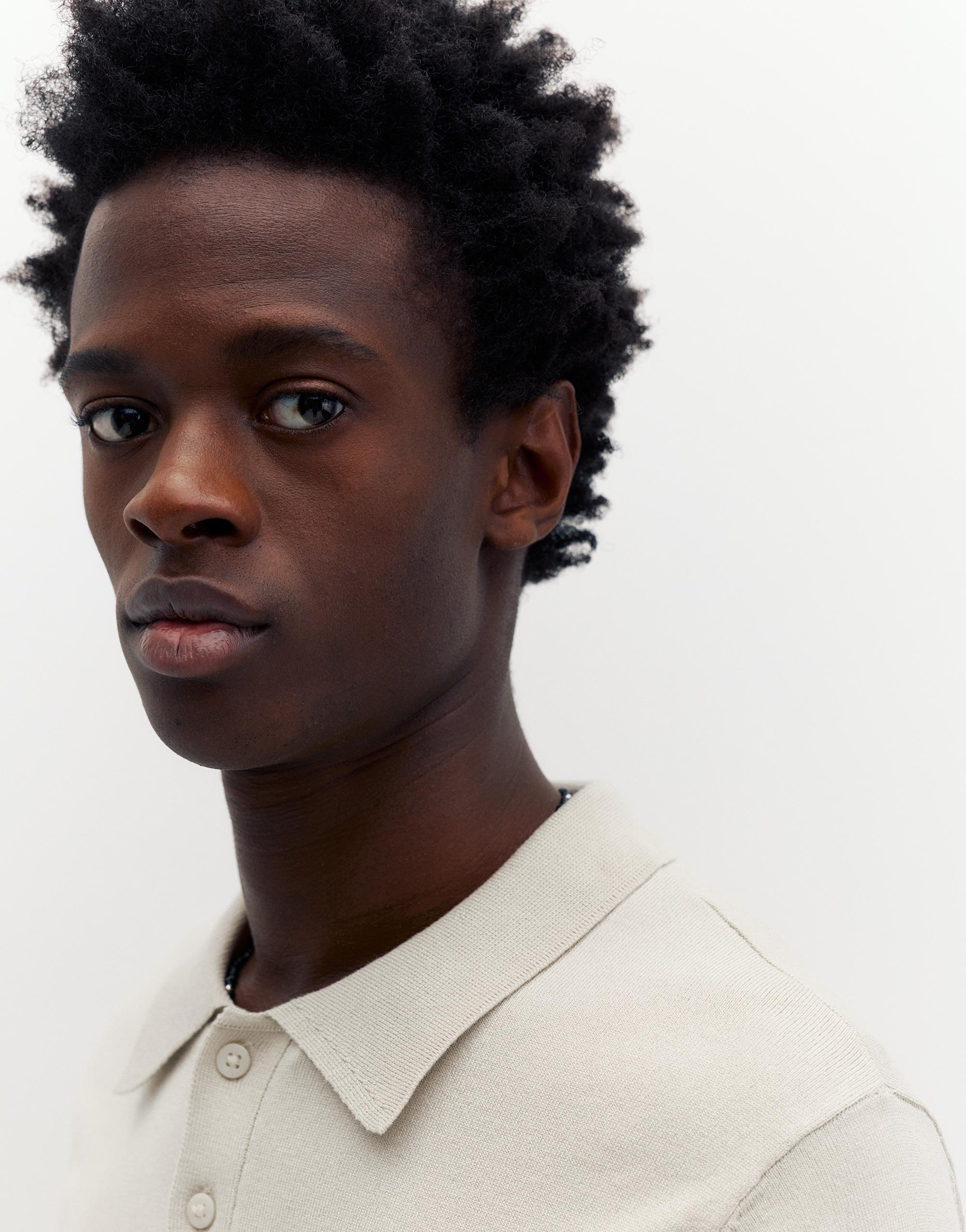 Kısa kollu örgü polo - Görsel 30