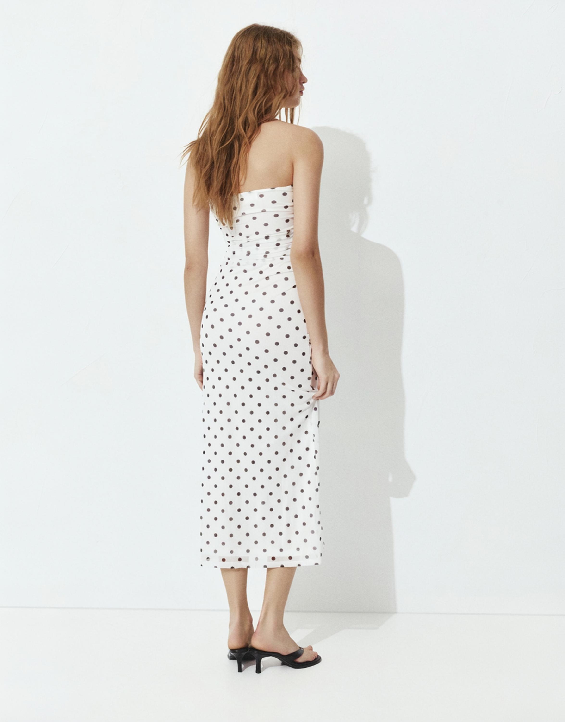 Polka dot midi dress