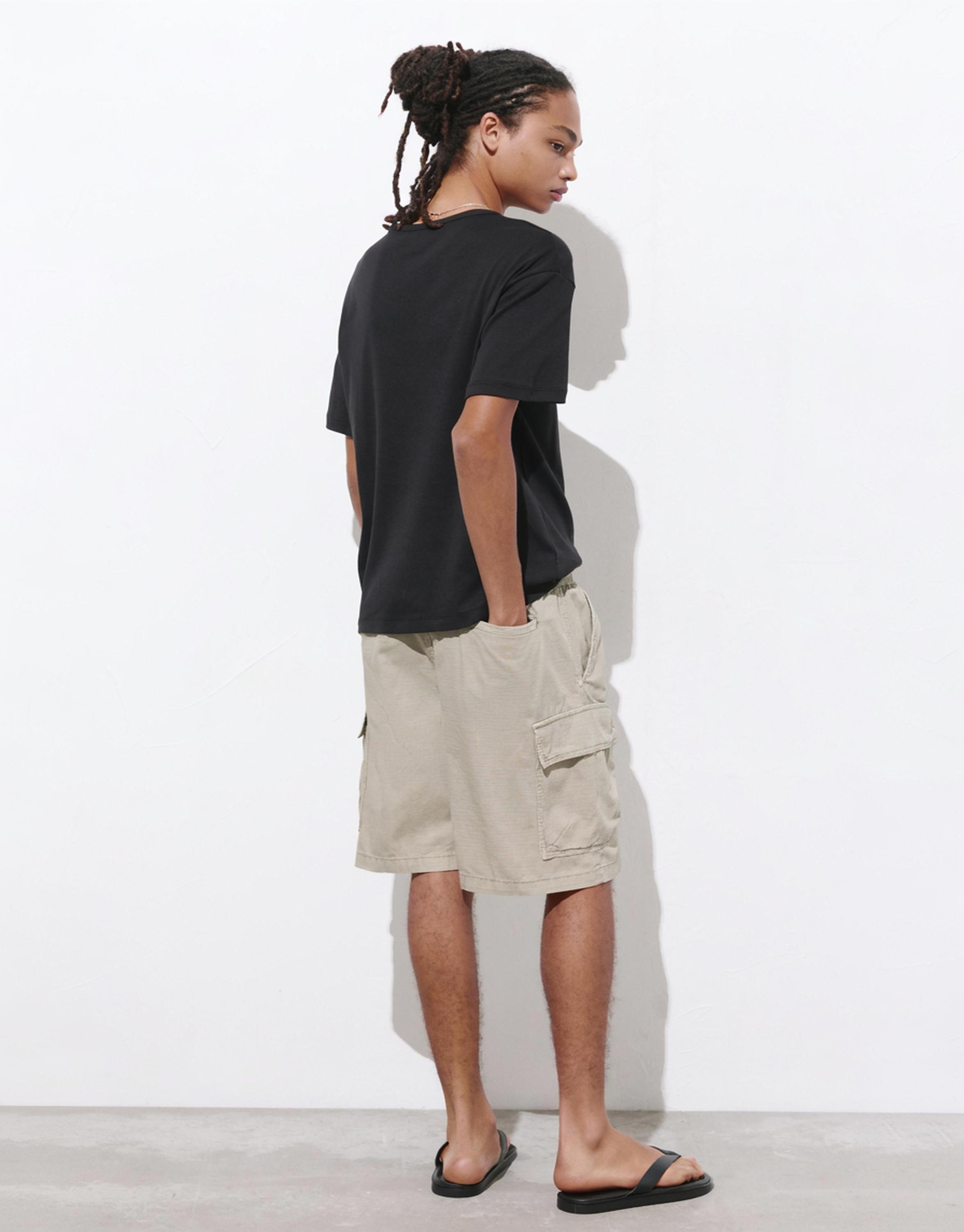 Ripstop cargo Bermuda shorts — Grey
