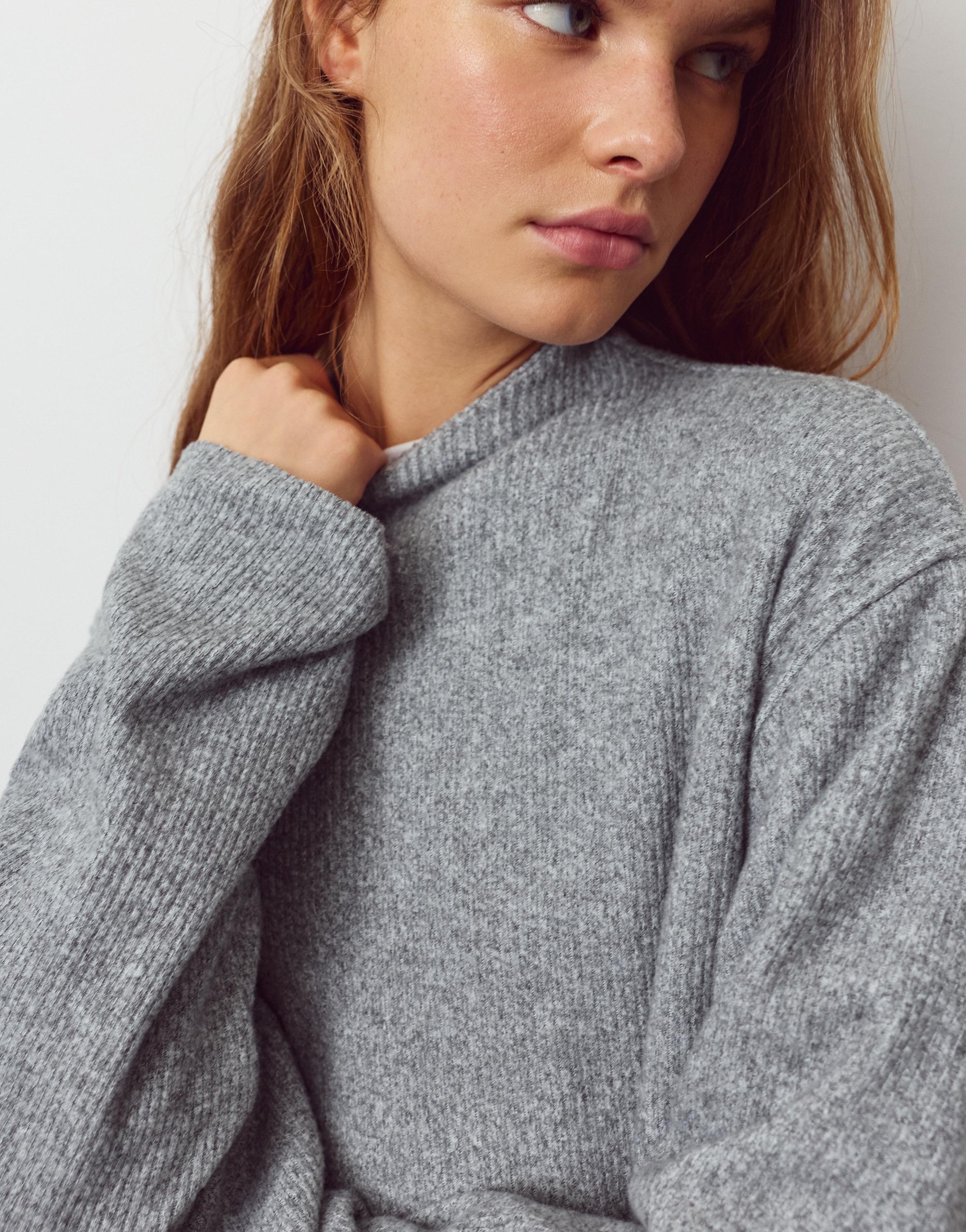 Yumuşak örgü t-shirt - Görsel 10