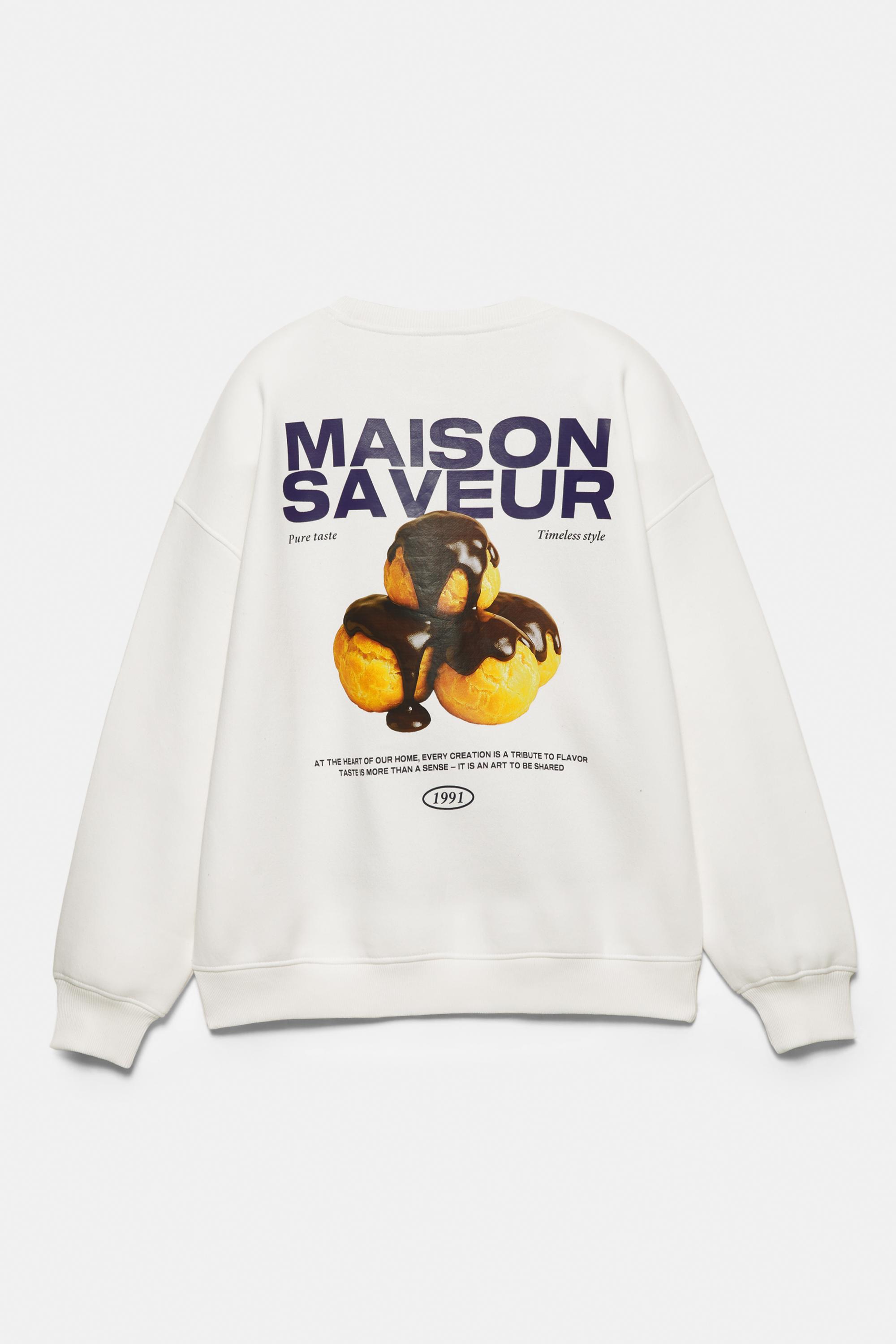 Profiterol grafik sweatshirt
