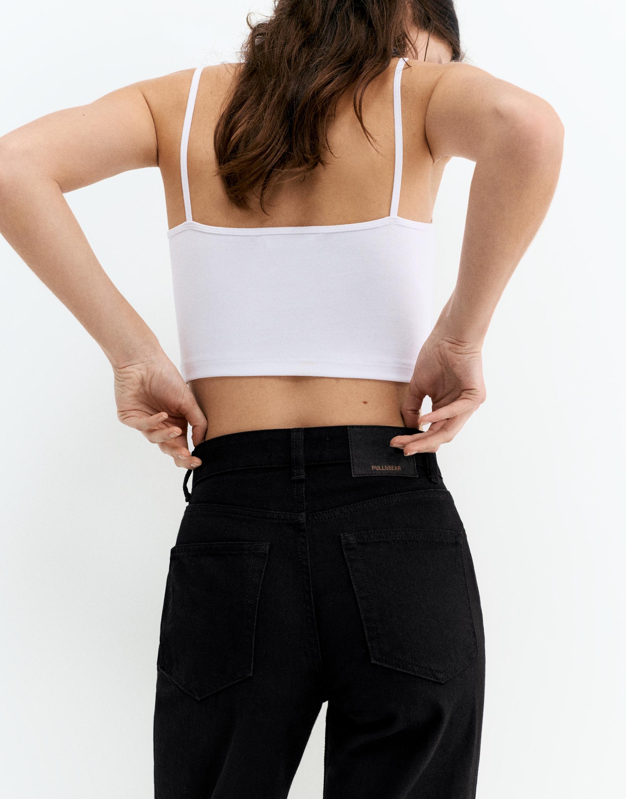 Yüksek bel geniş paça jean - Görsel 50