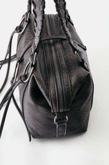 Shoulder bag with rings — Brown 4