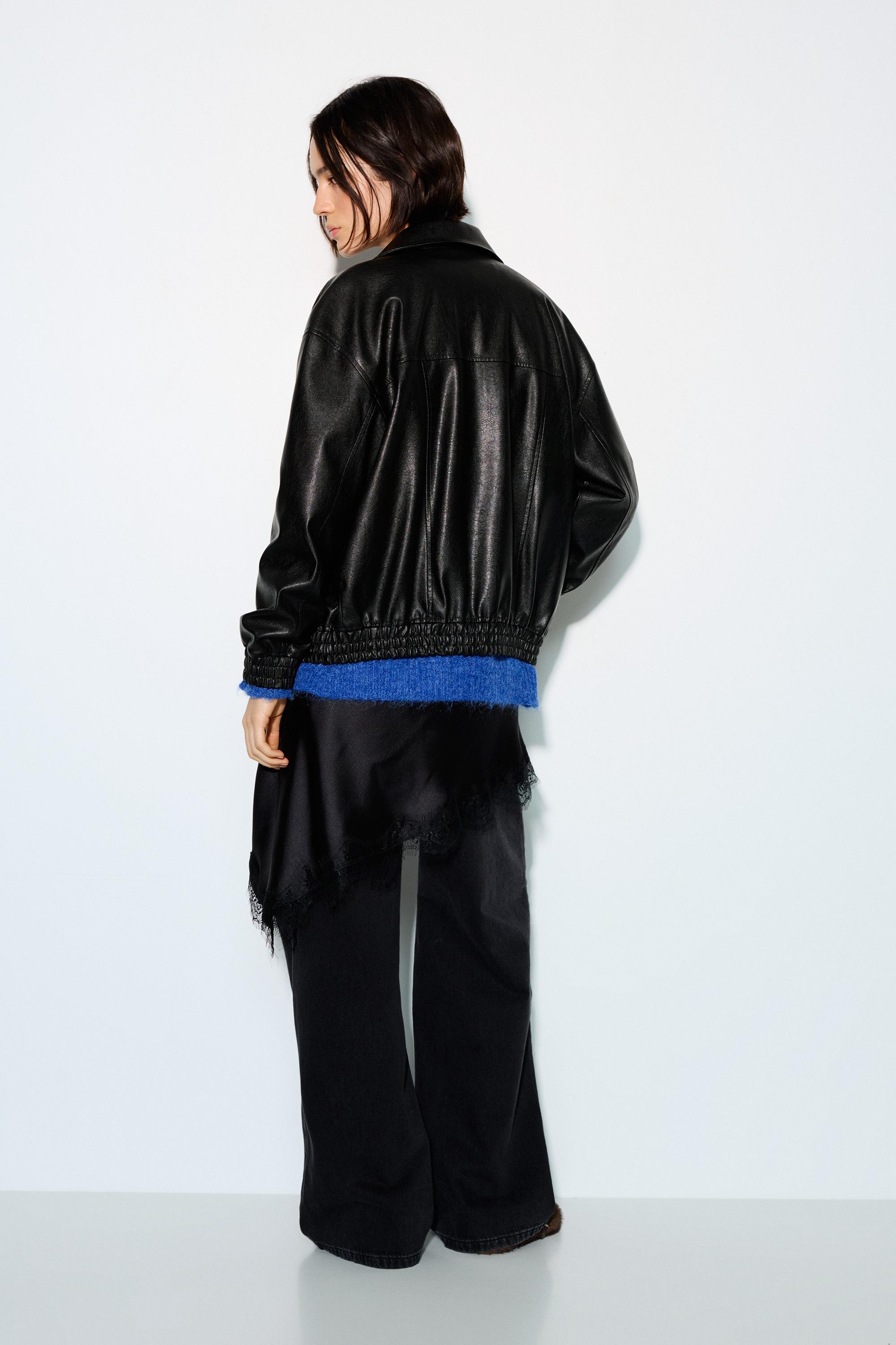 Suni Deri Baba Kesim Ceket - Görsel 46