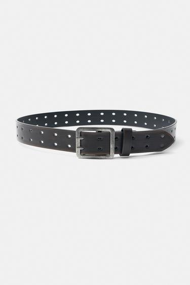 Leather effect belt — Brown 3