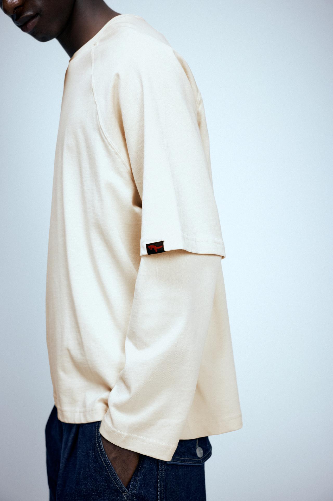 Double sleeve T-shirt — Sand