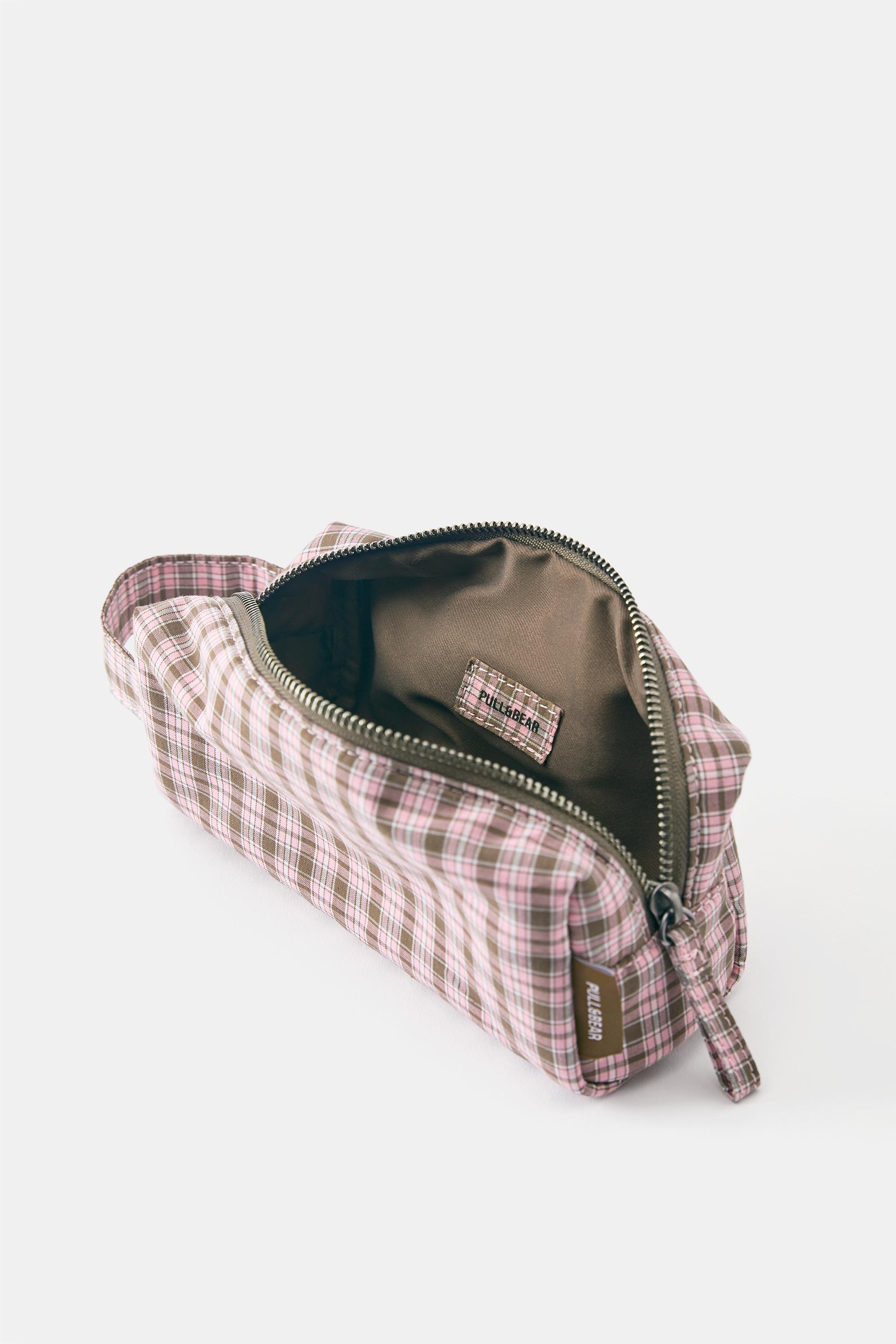 Check print case — Pink