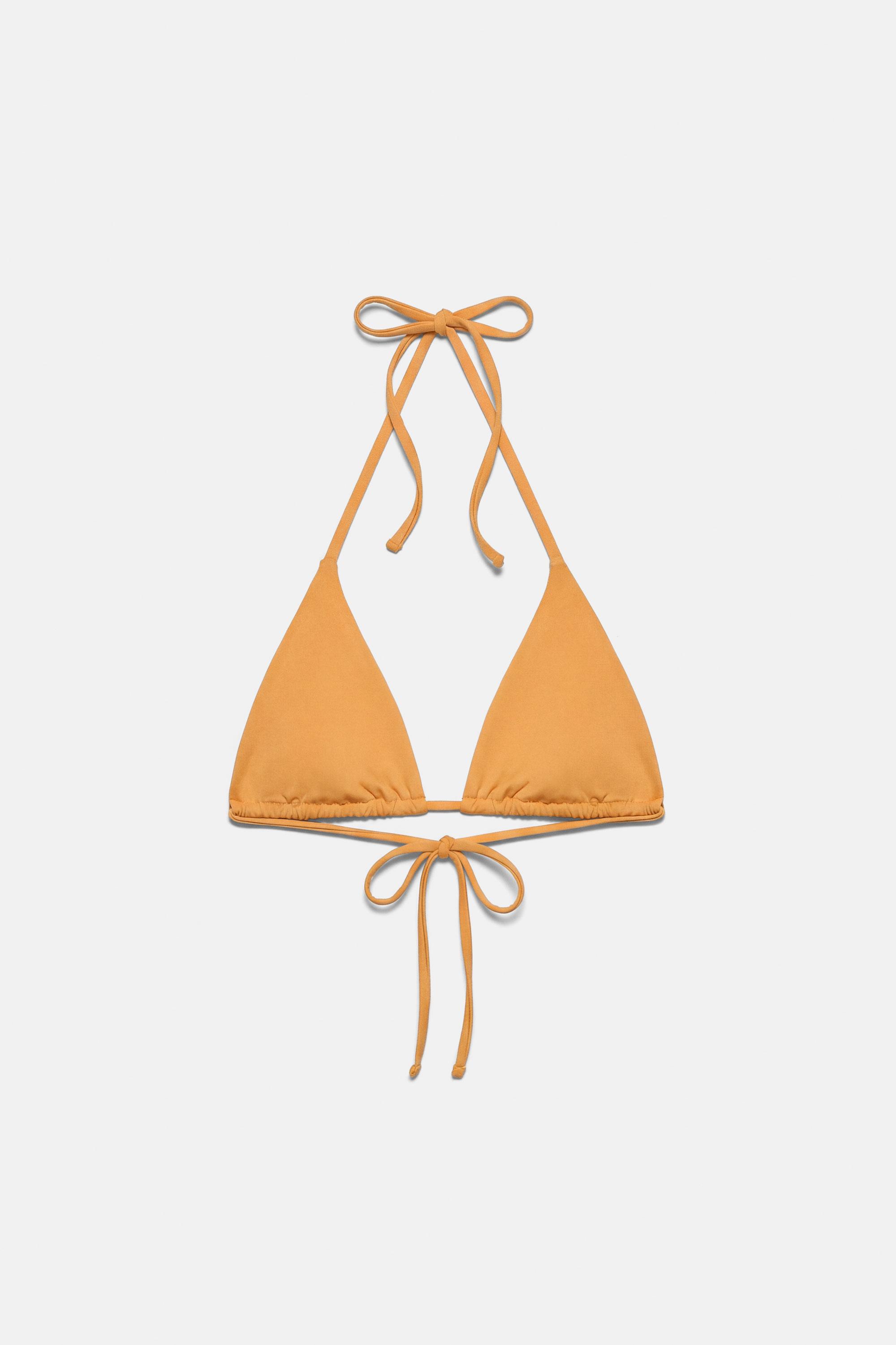 Triangle bikini top — Orange