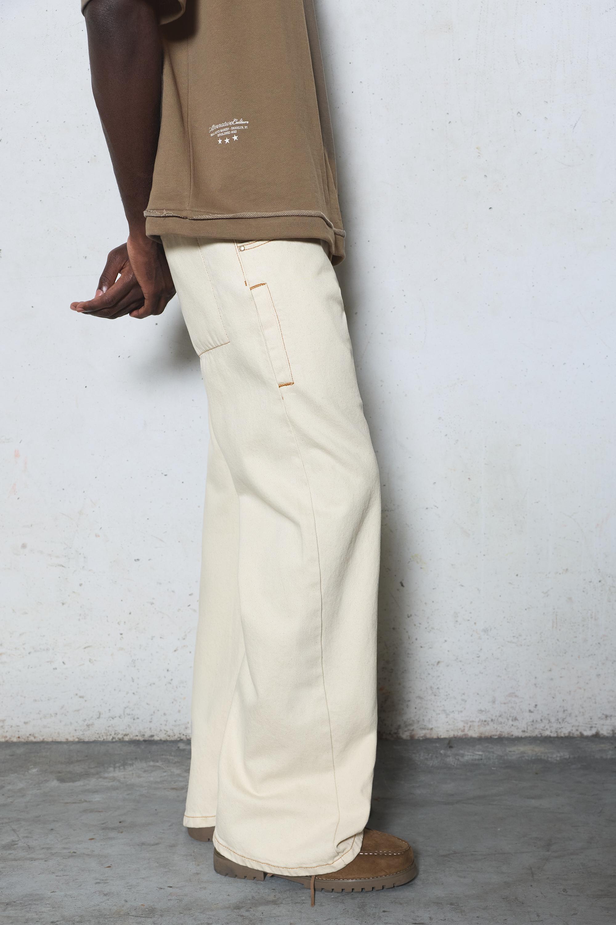 Worker trousers — Ecru
