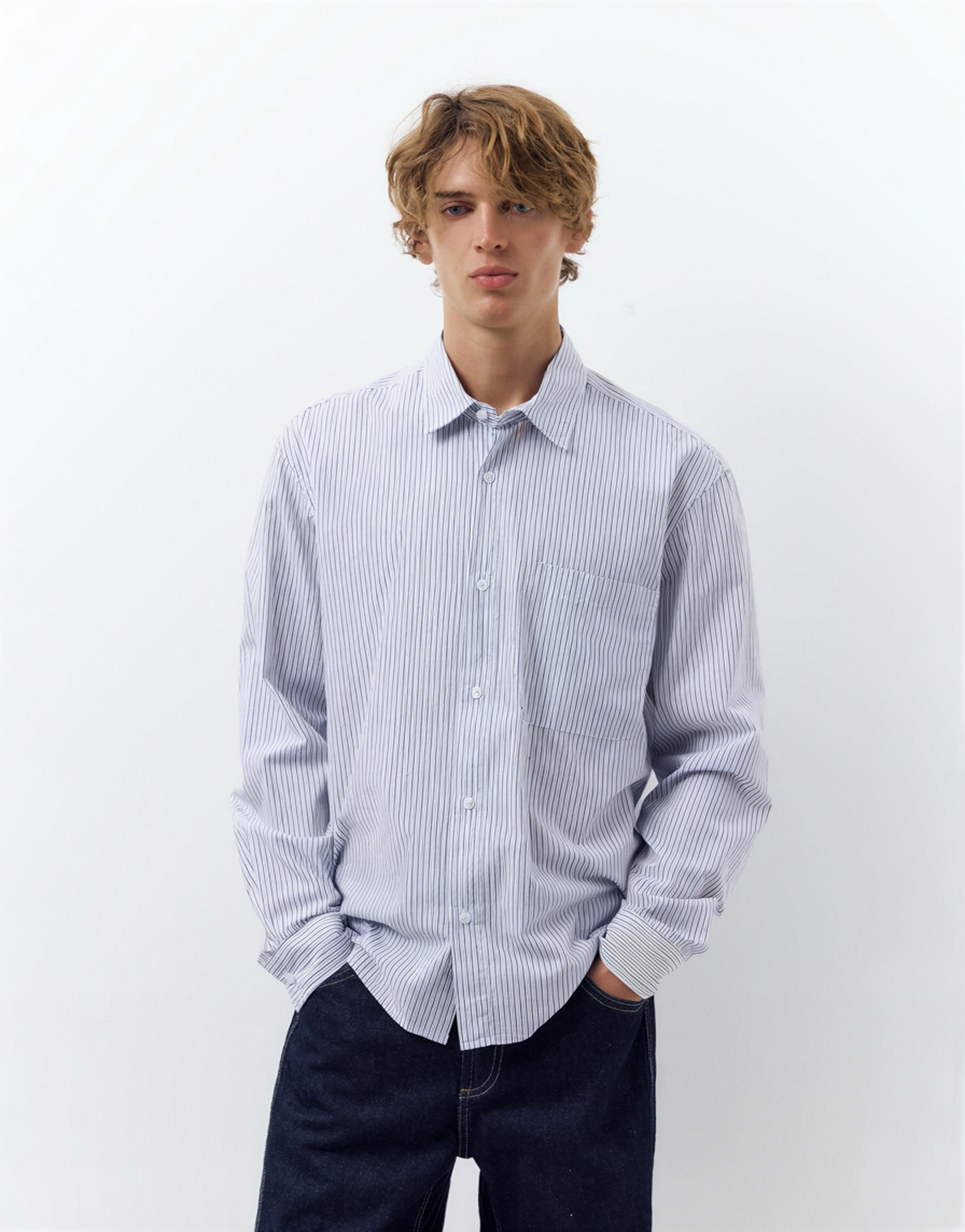 Striped long sleeve shirt — Striped