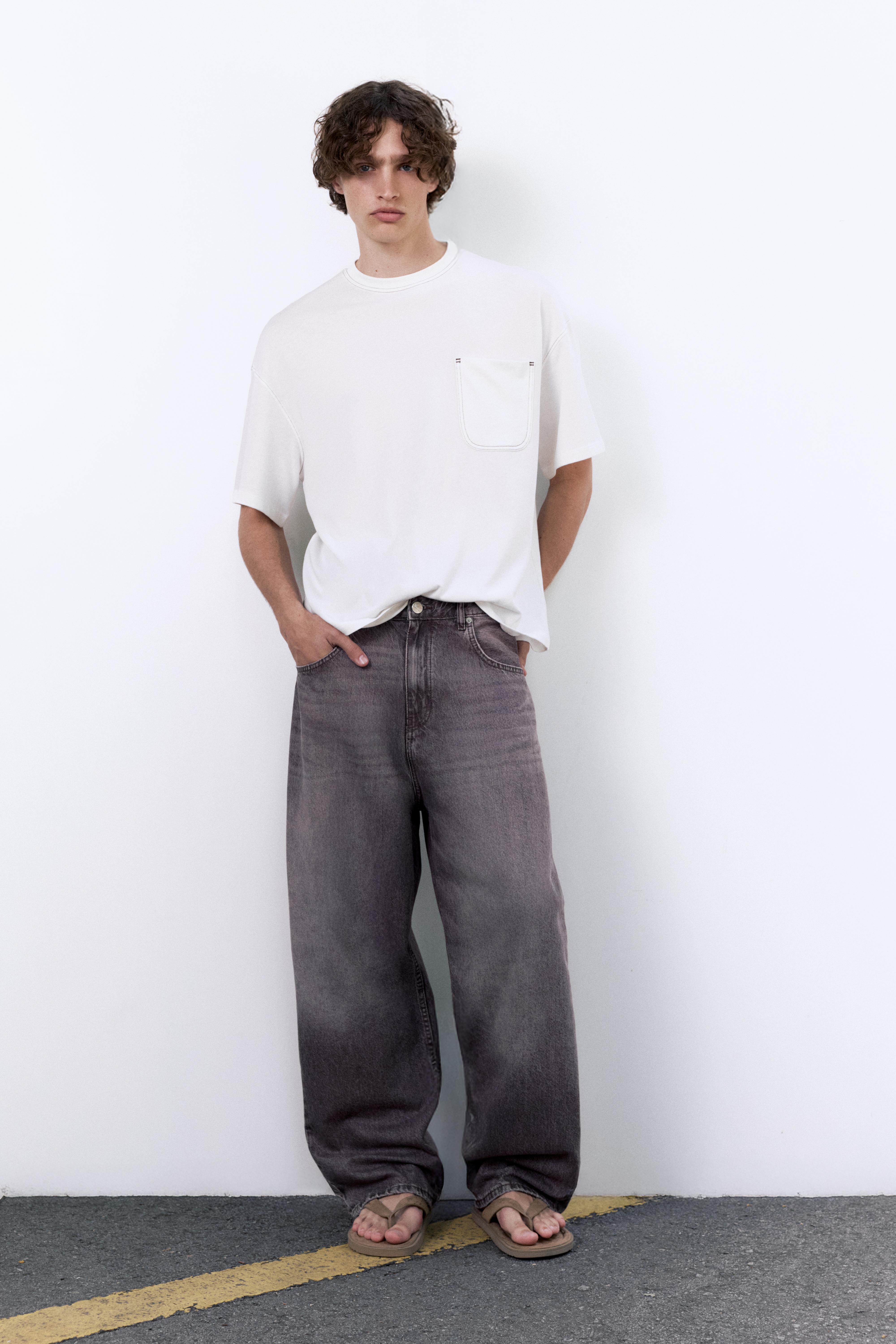 Boxy T-shirt with pocket — Off white