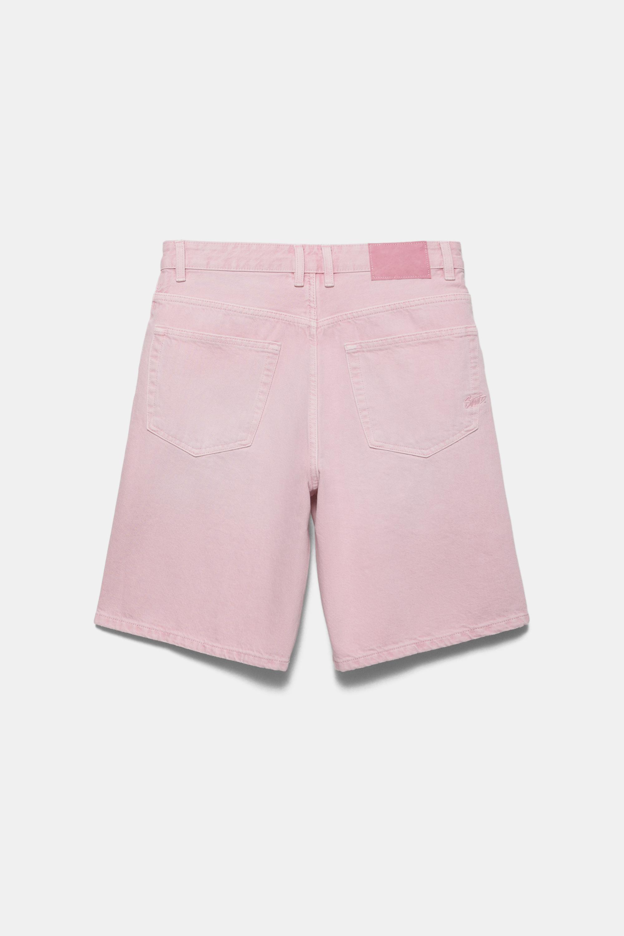 Baggy denim bermuda - Görsel 17