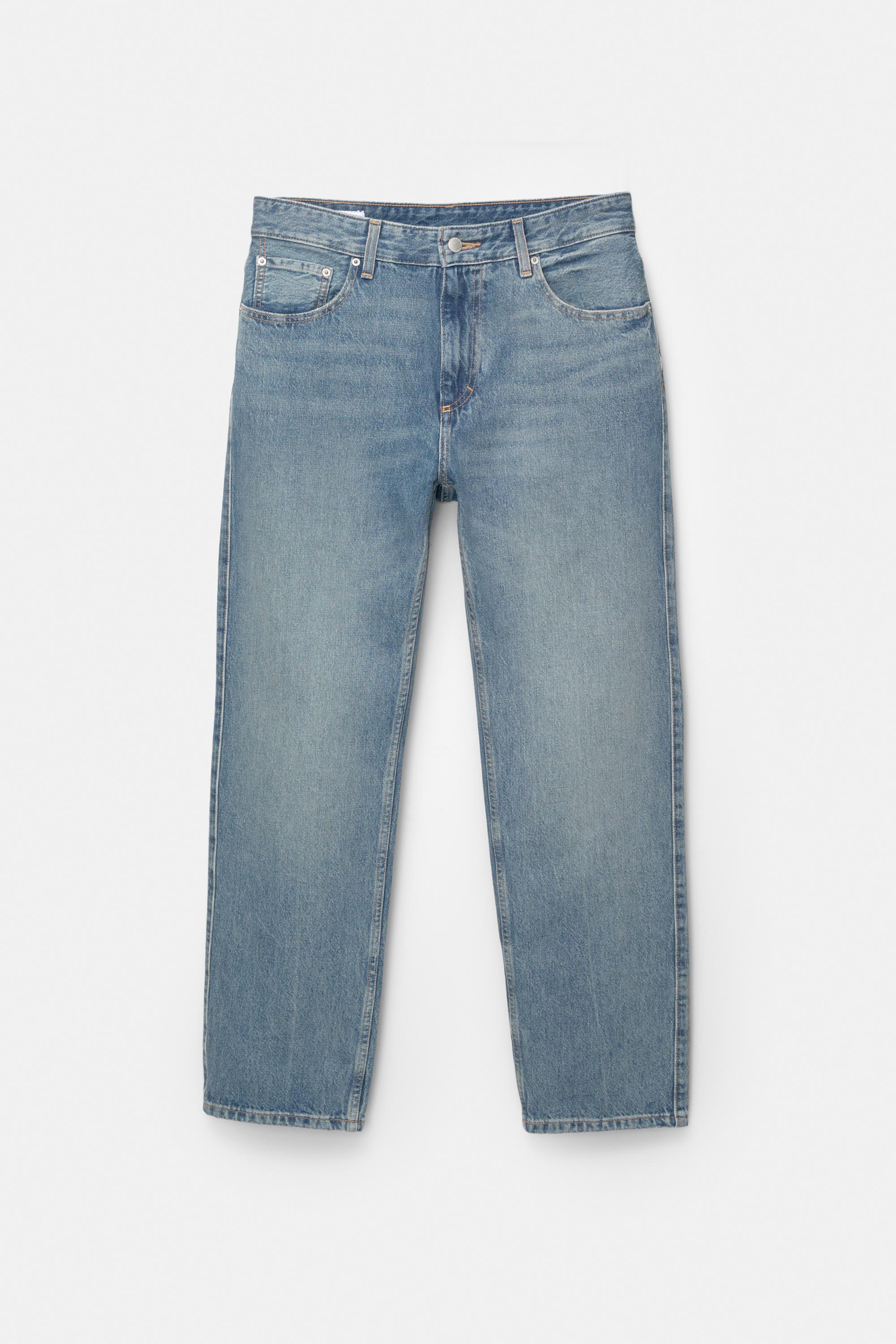Straight-leg jeans — Medium blue
