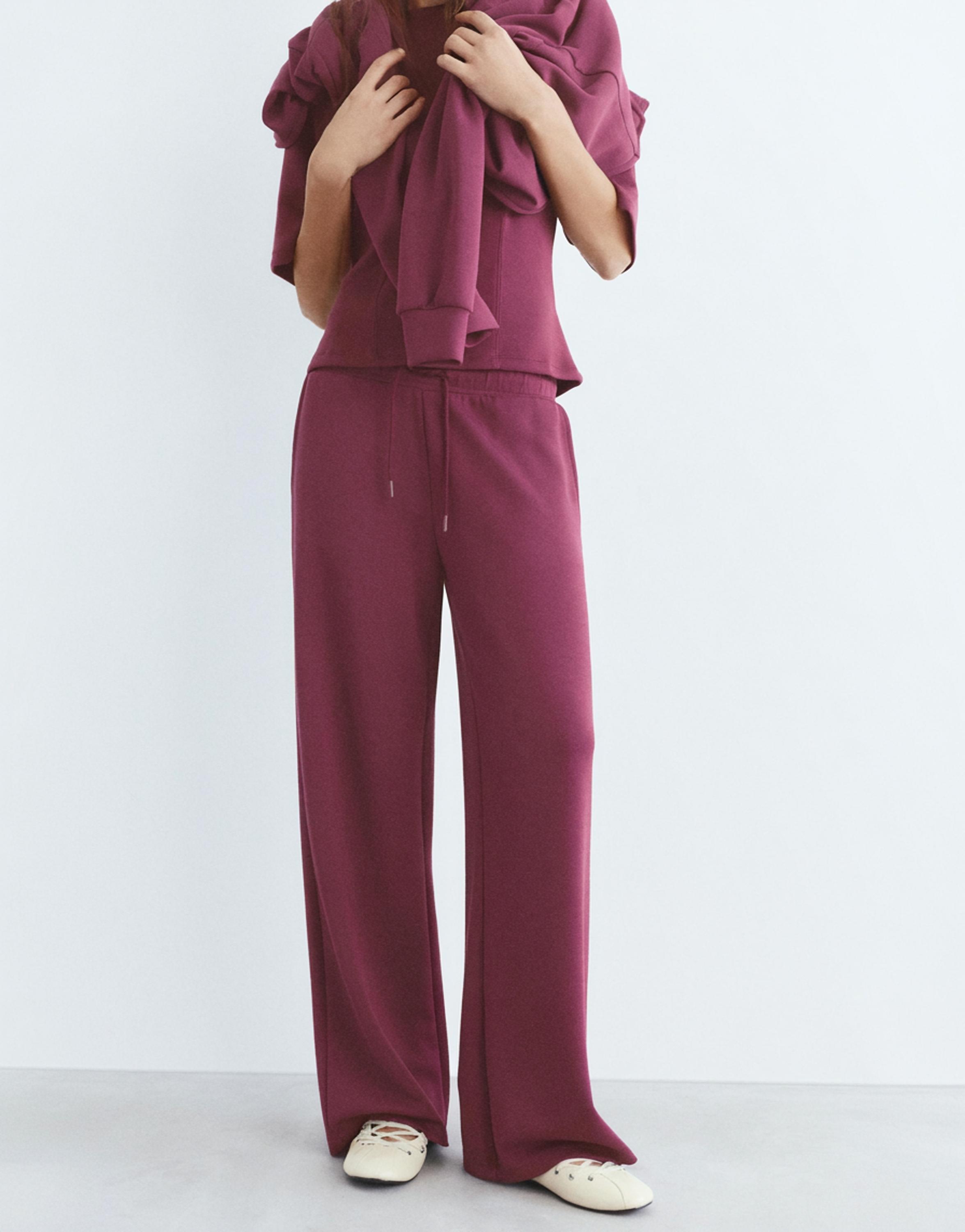 Yumuşak dokunuşlu geniş paça pantolon - Görsel 41