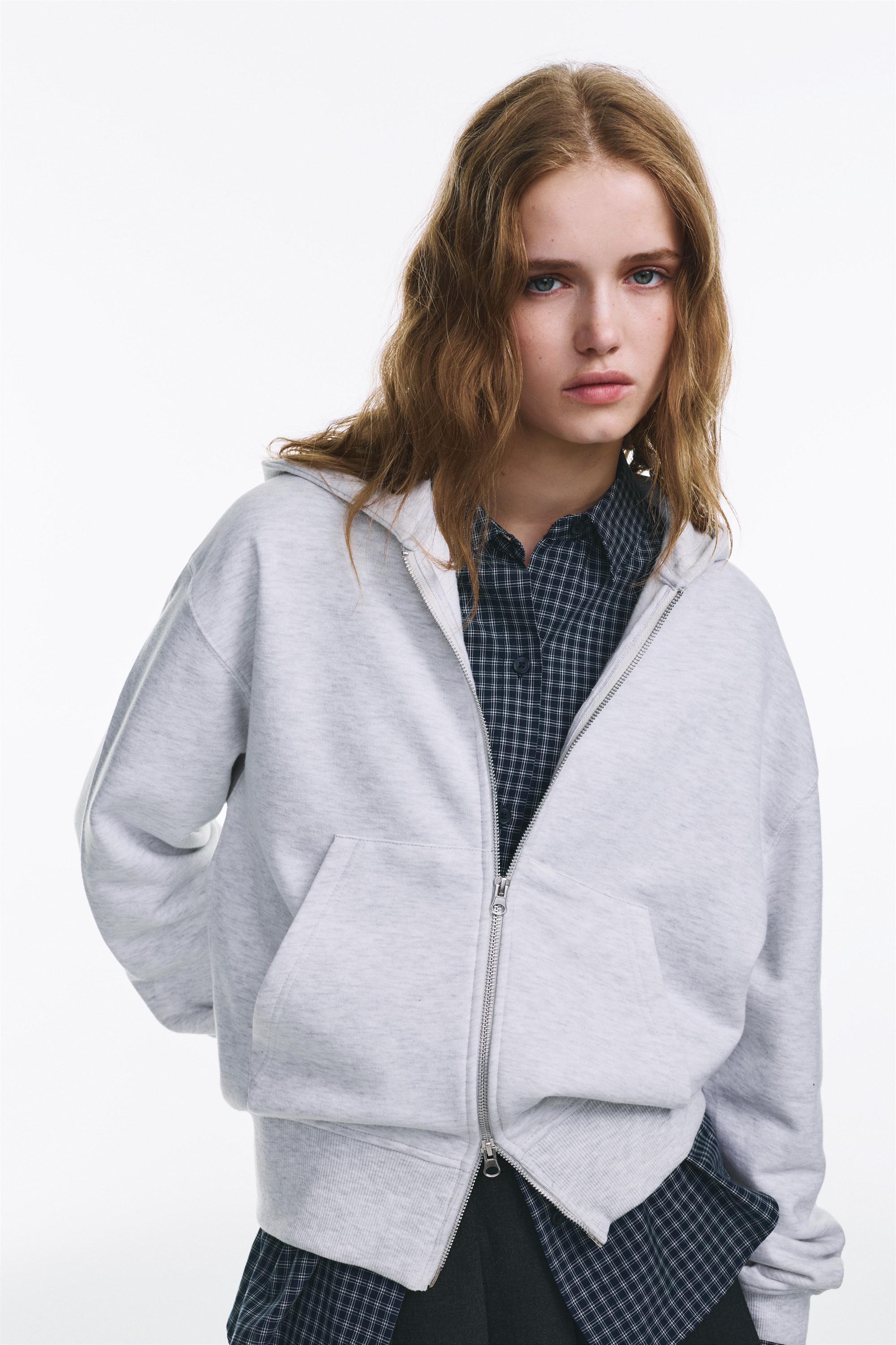 Fermuarlı kapüşonlu sweatshirt - Görsel 31