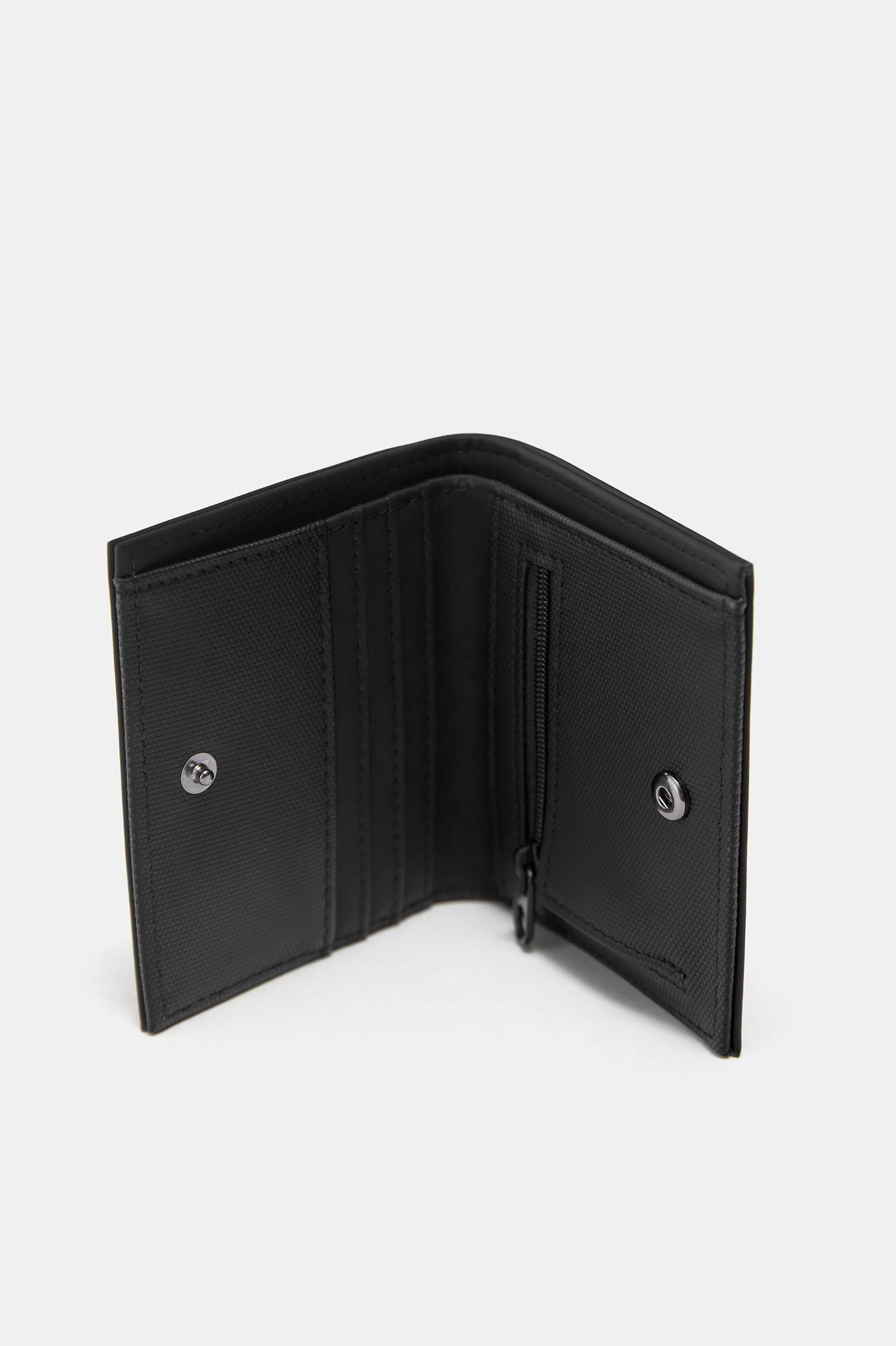 Rubberised wallet — Black