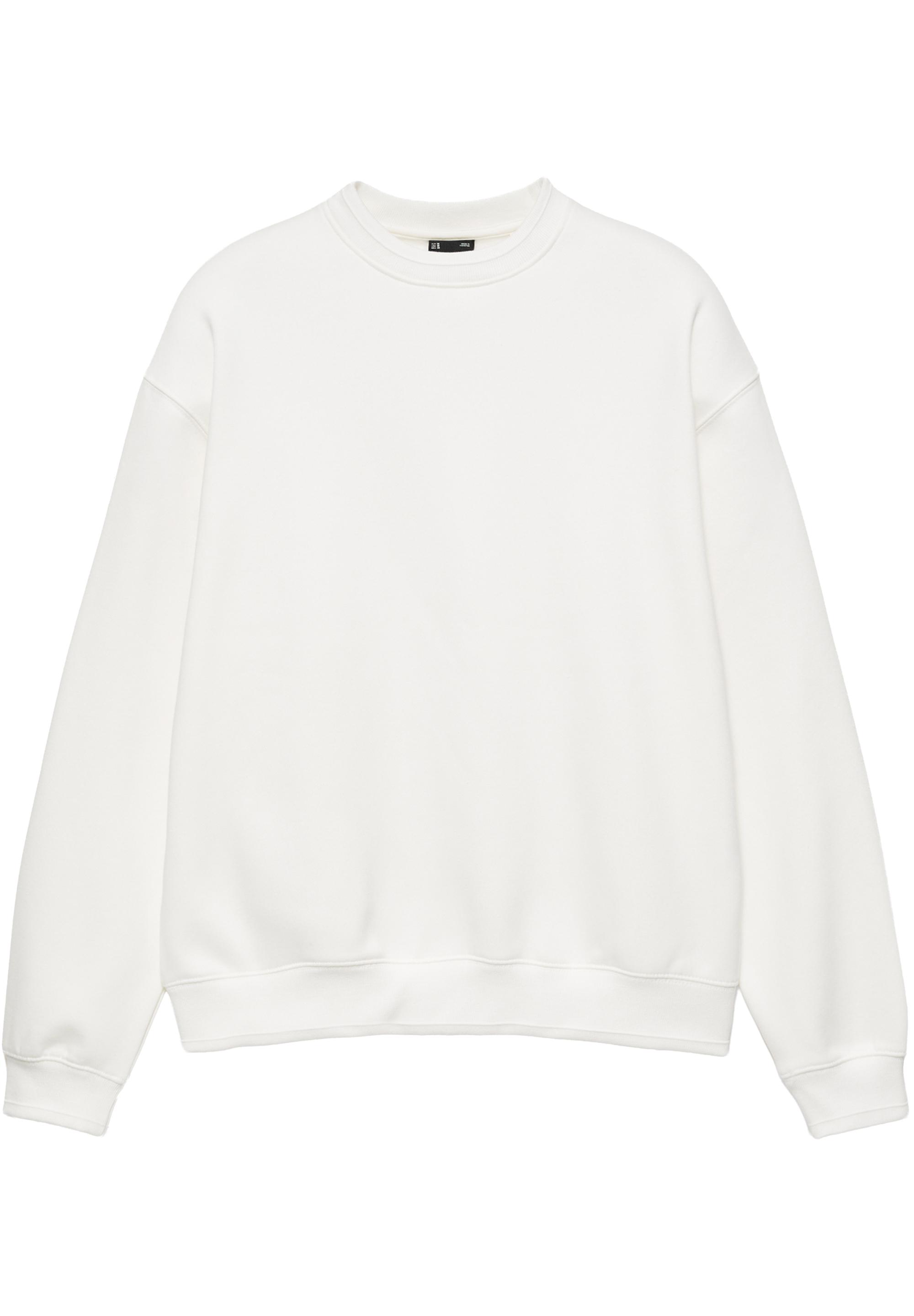 Relaxed fit round neck sweatshirt — Off white (alternate view)