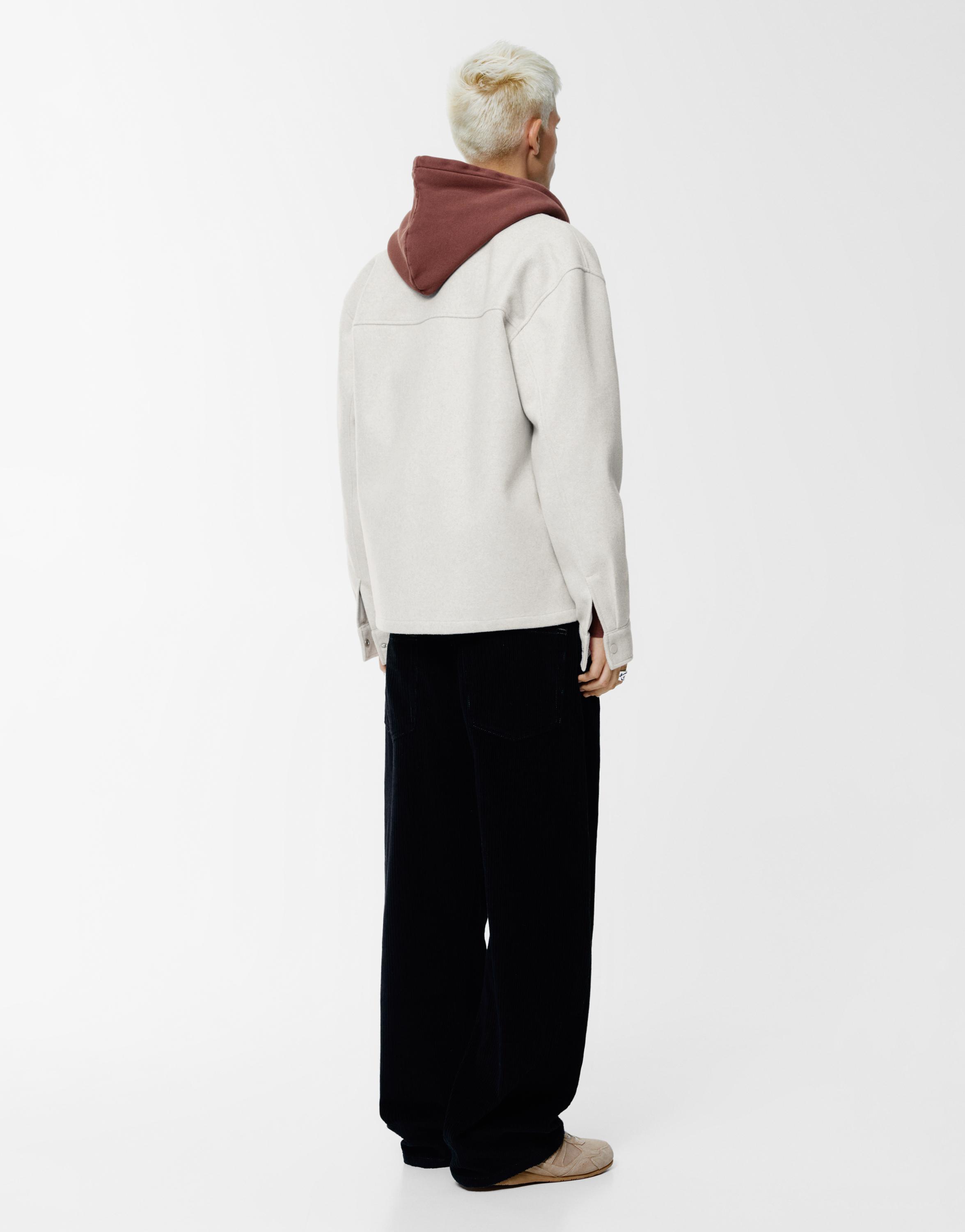 Cepli yünlü ince ceket - Görsel 28