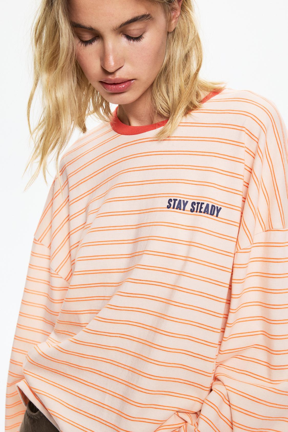 Manga Corta Camisetas Manga Larga Rayas Camiseta De Manga Larga De