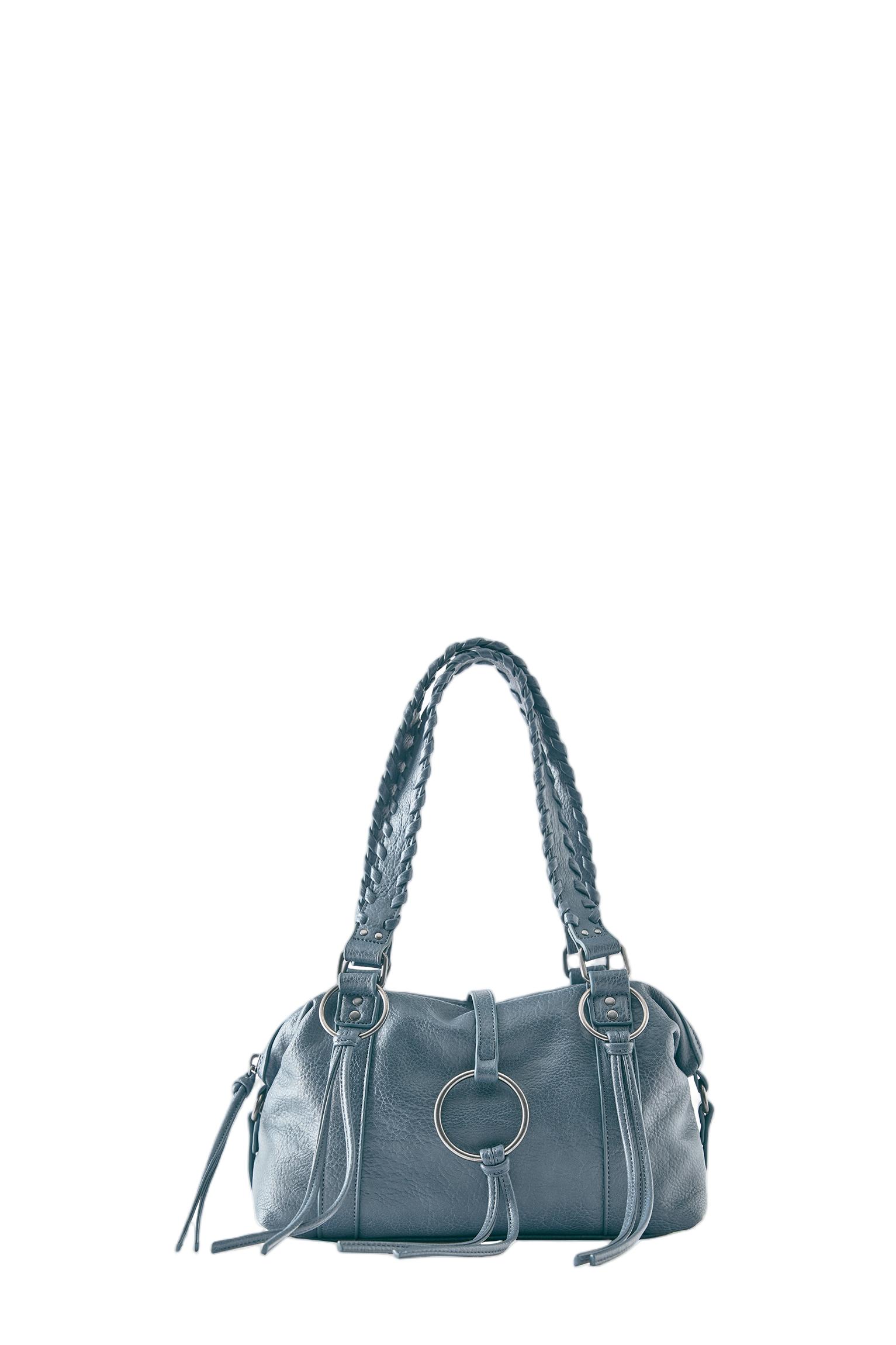 Ring detail shoulder bag — Blue