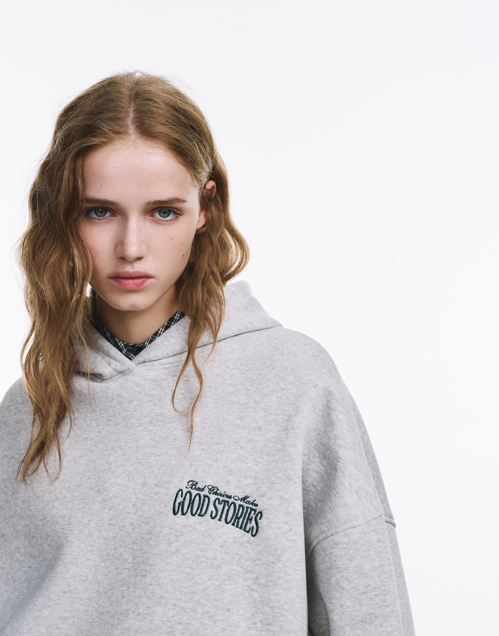 Good Stories kapüşonlu sweatshirt - Görsel 15