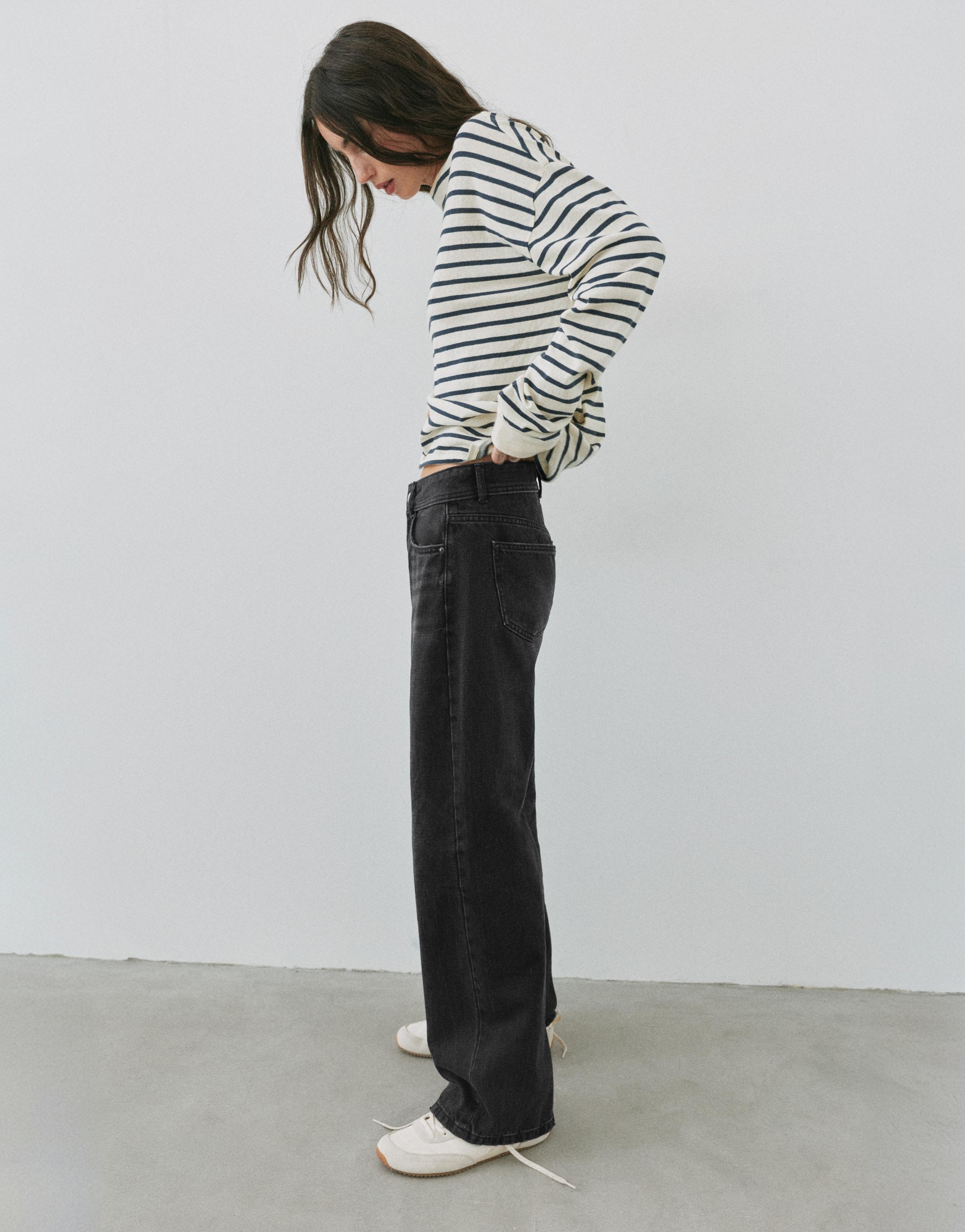 Pull&Bear Düşük bel straight fit jean görsel 7