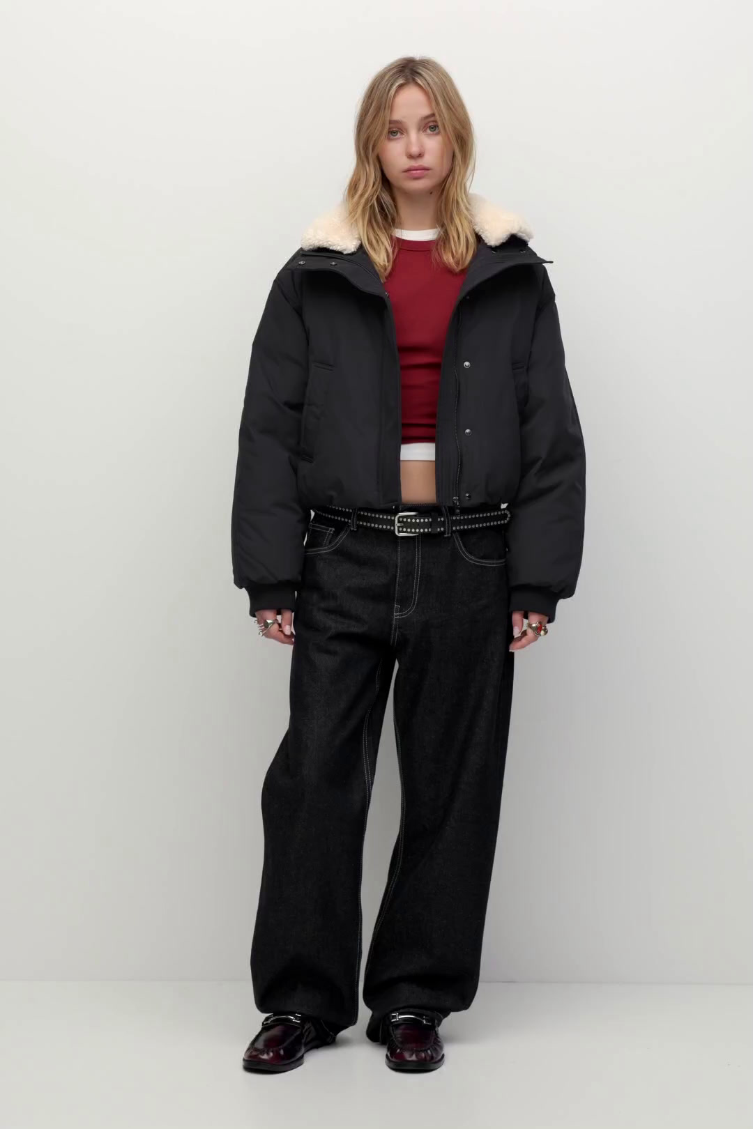 Faux Shearling Lined Bomber Jacket Lサイズ Faux Shearling Lined Bomber Jacket | Supreme 24fw