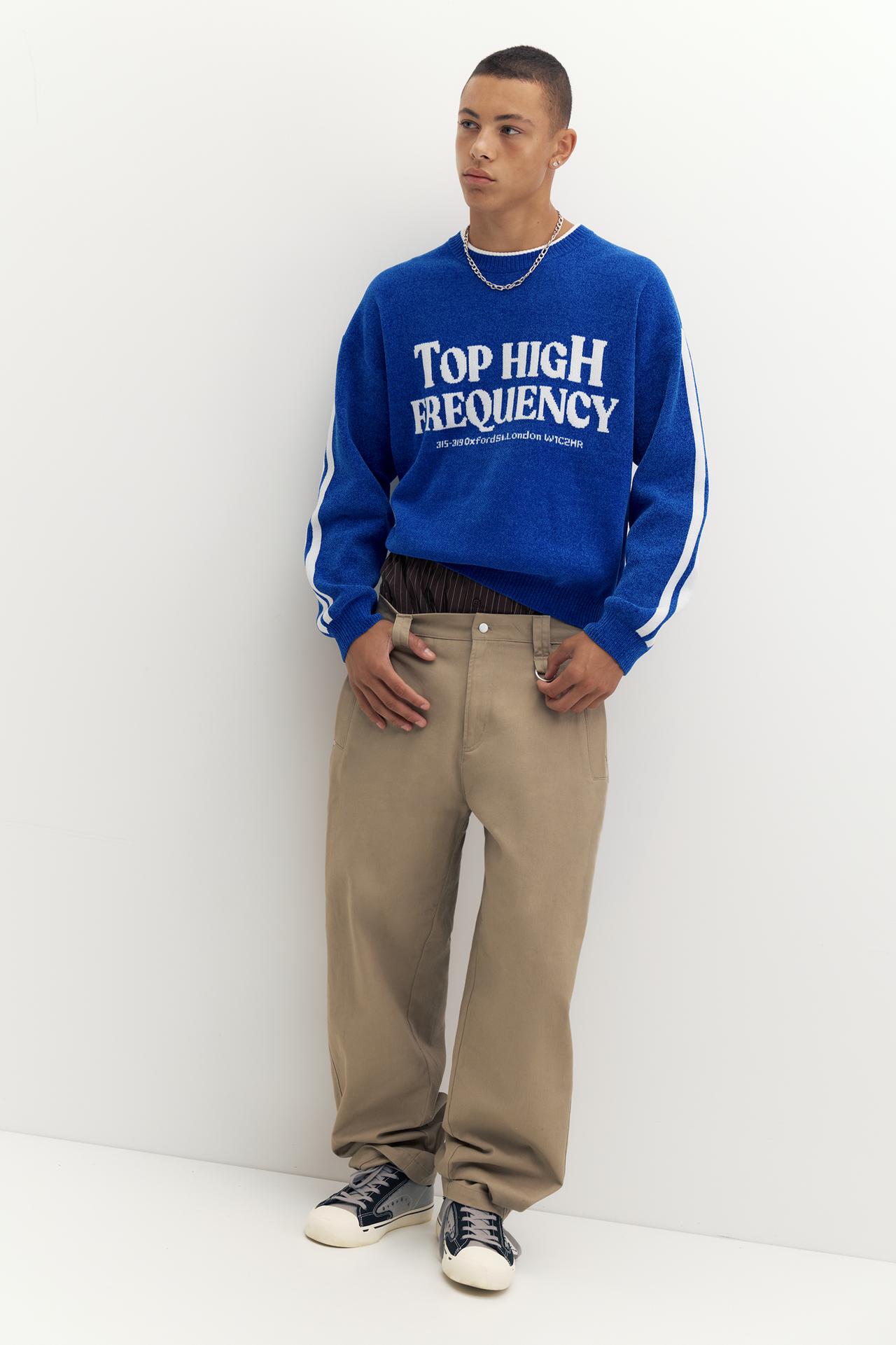 STWD graphic jumper — Blue