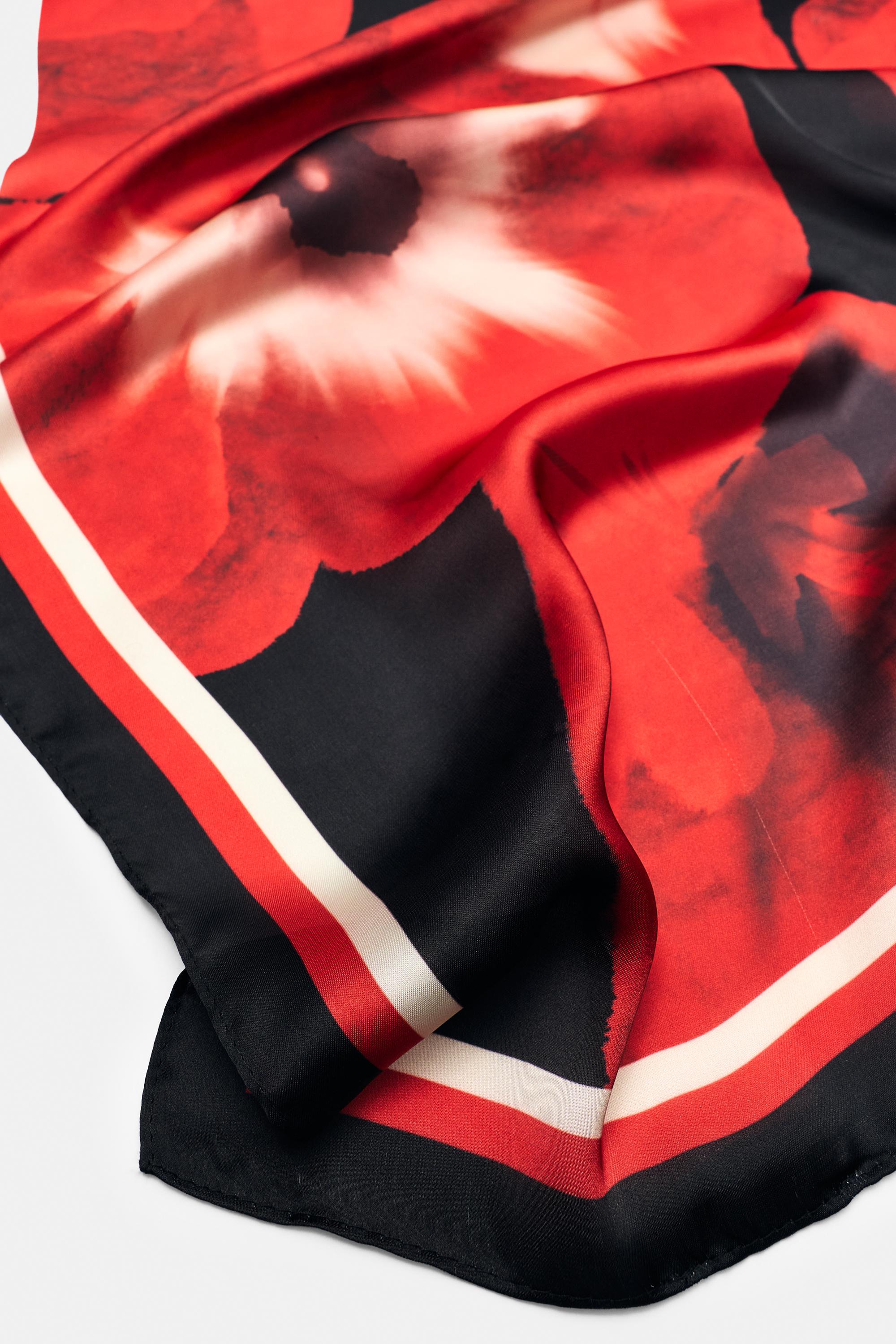 Çiçek desenli bandana - Görsel 4