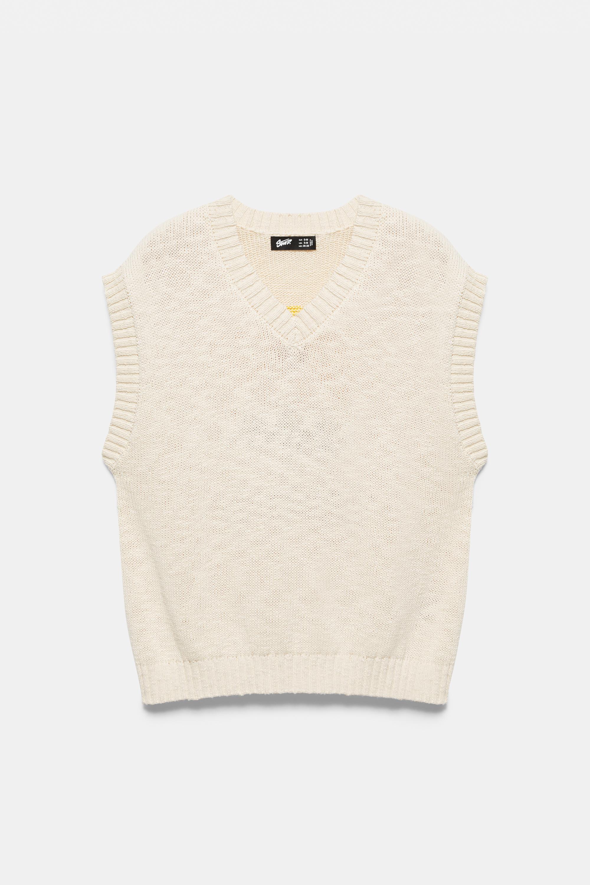 STWD knit vest — Tan