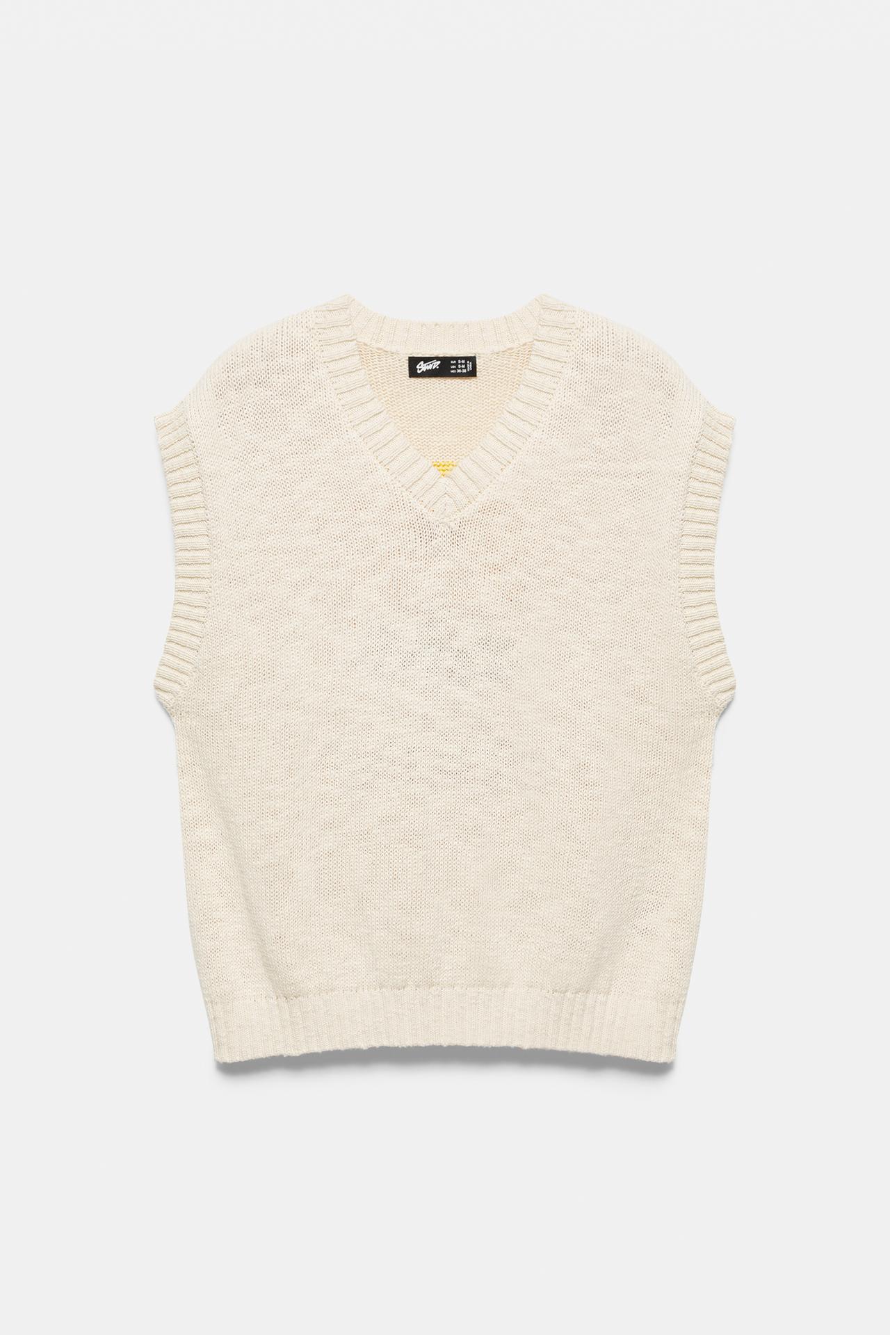 STWD knit vest — Tan