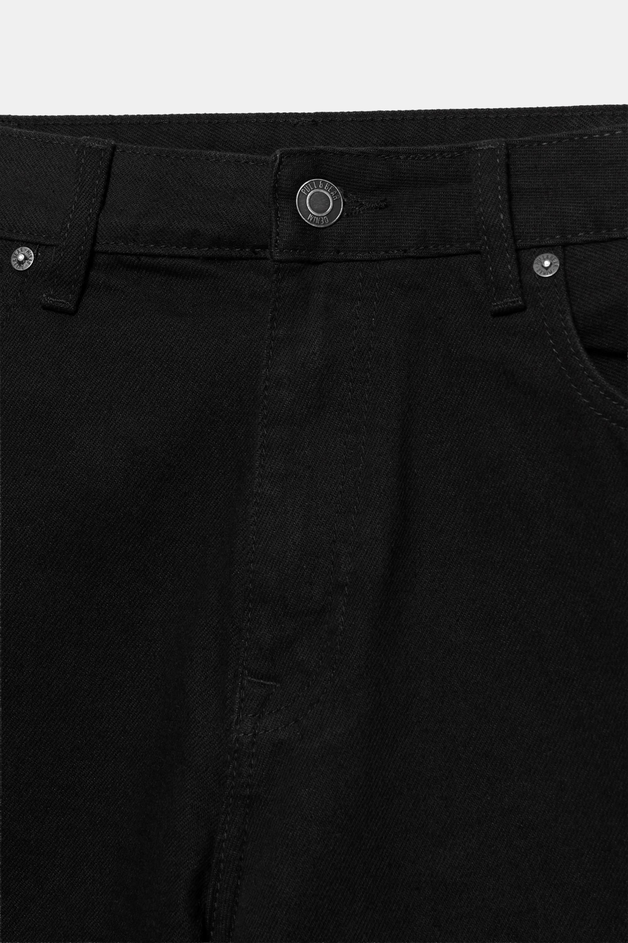 Standard denim Bermuda shorts — Black