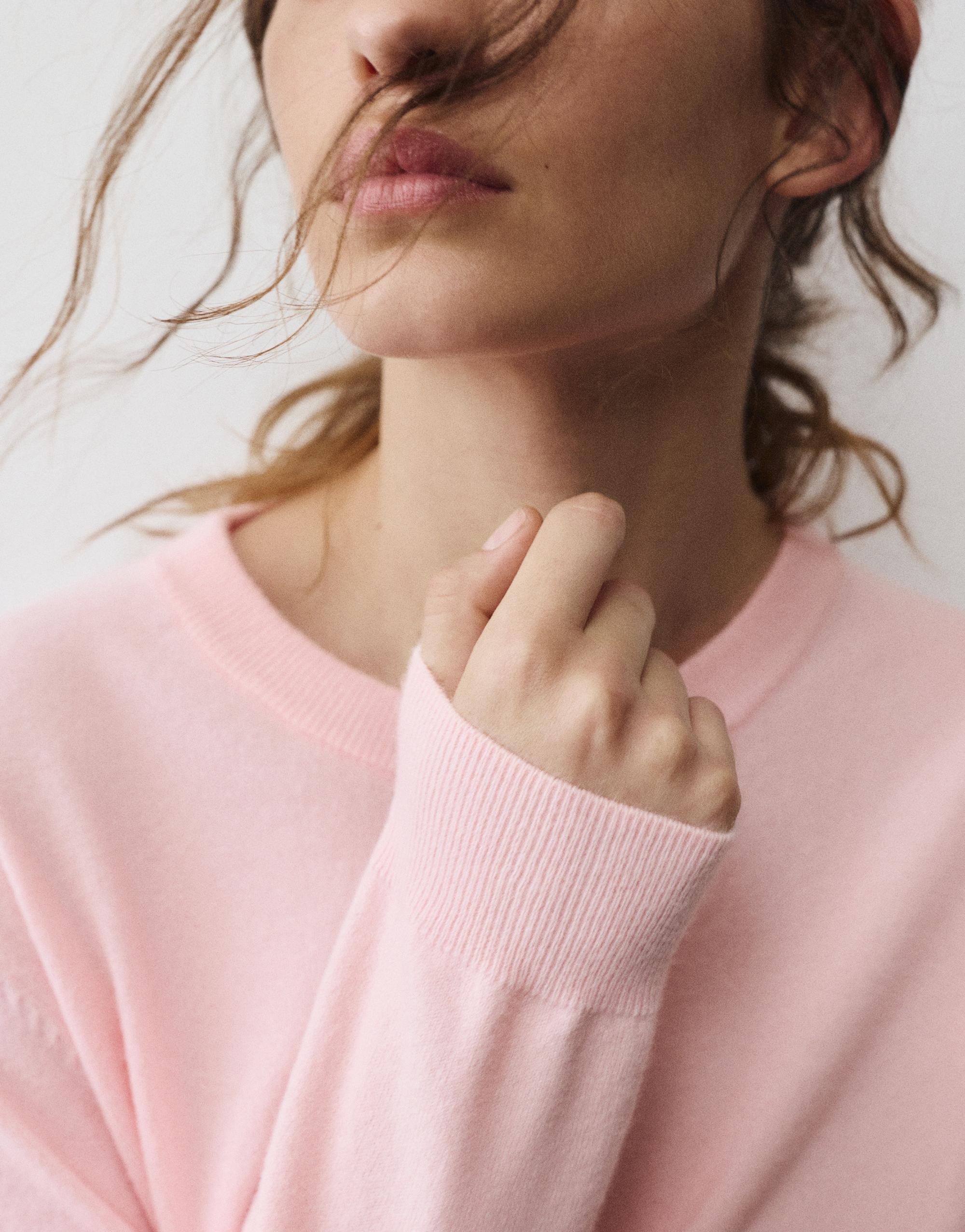 Soft knit jumper — Pastel pink