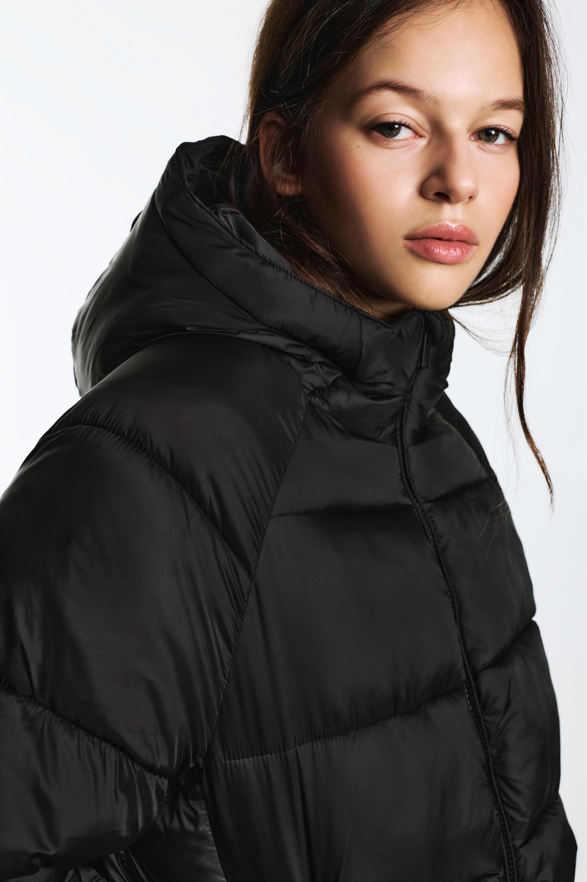 Puffer jacket — Black