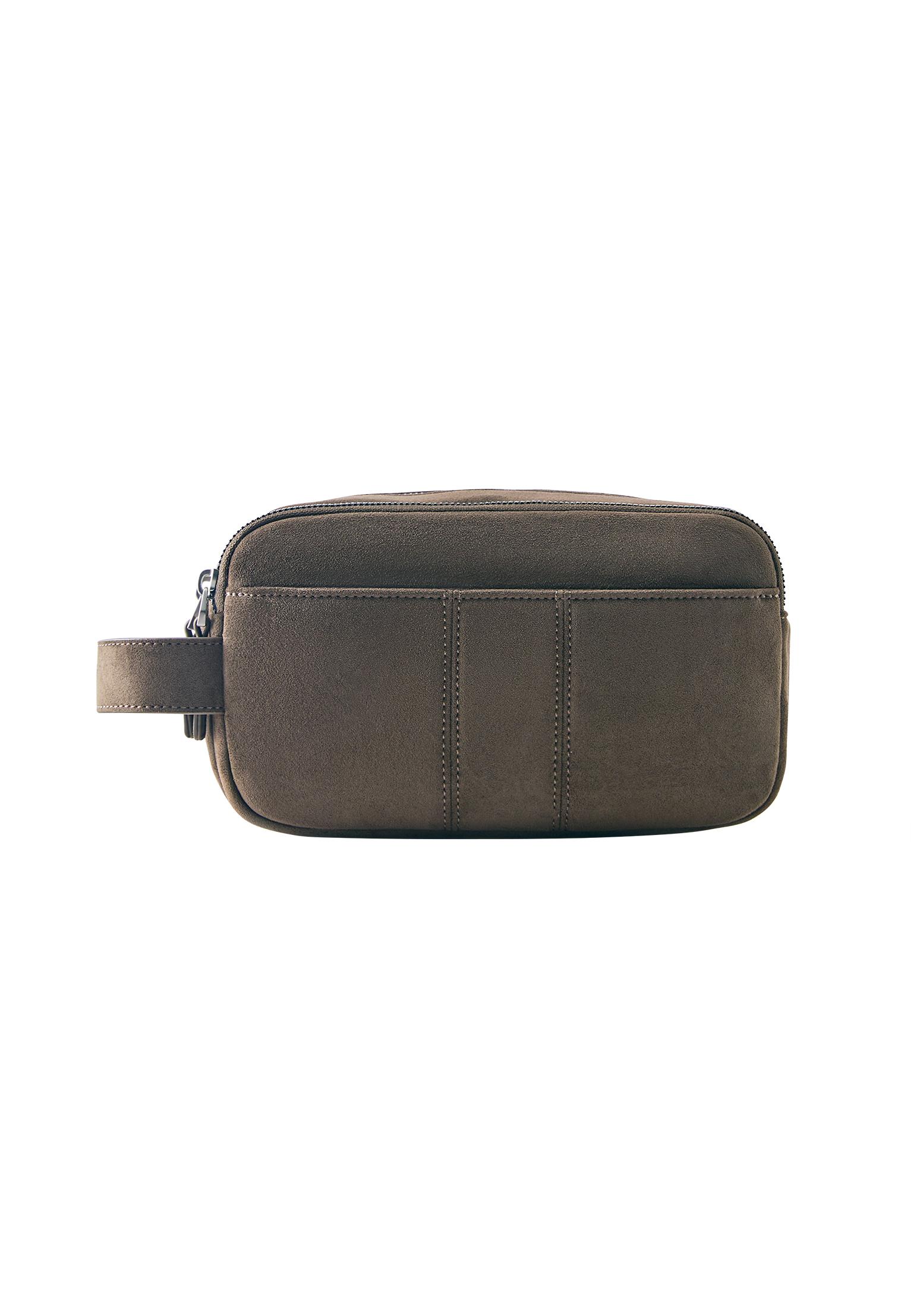 Pocket toiletry bag — Taupe (alternate view)