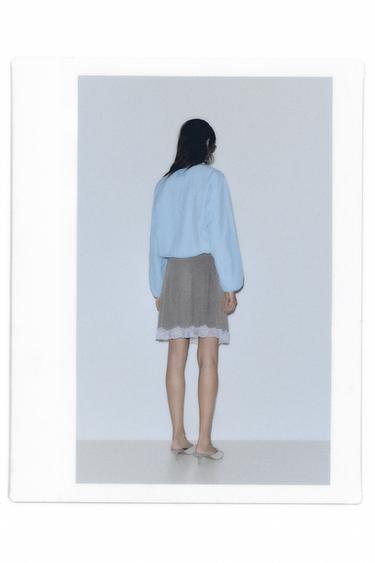 Contrast camisole mini skirt — Grey marl 2
