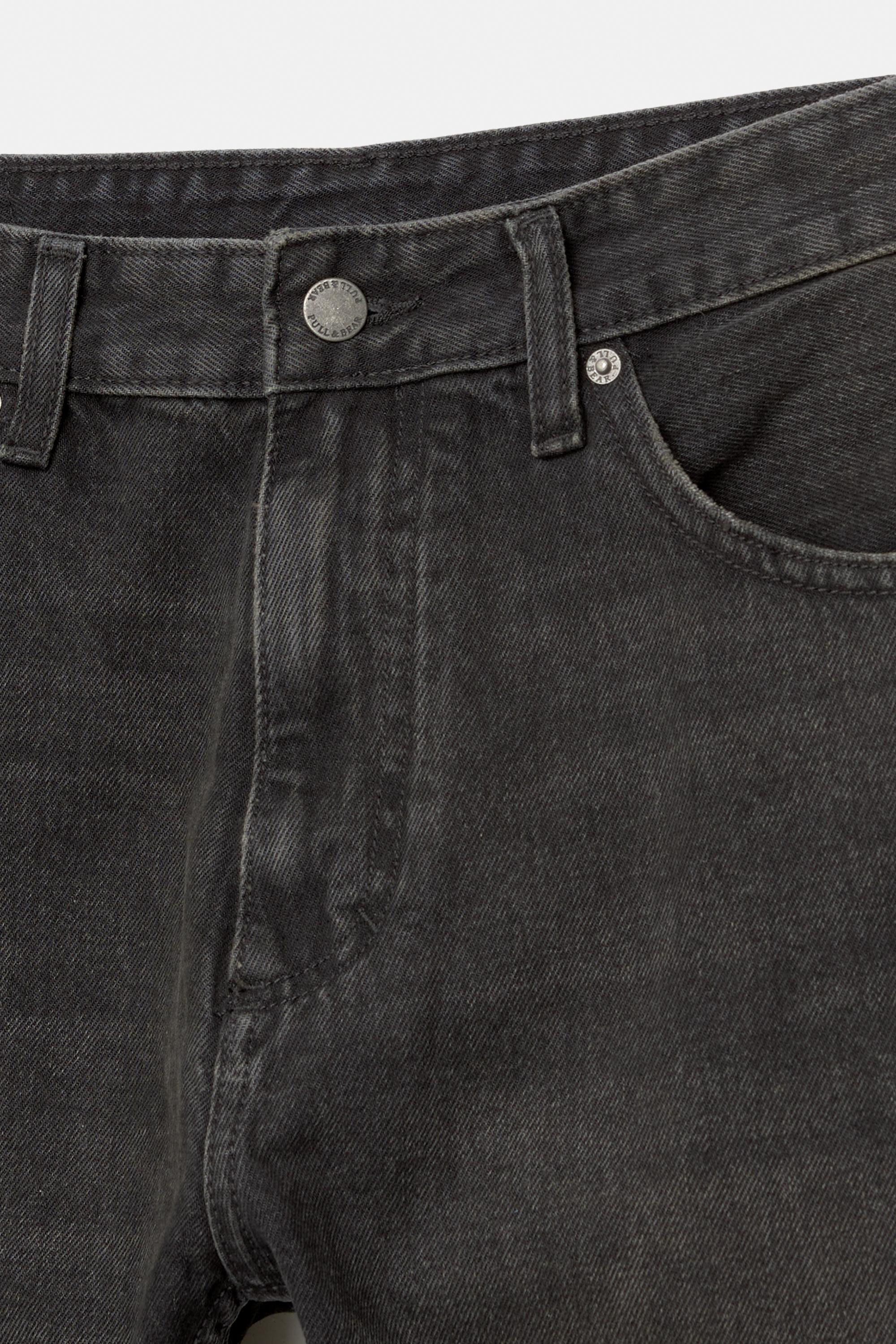 Straight-leg jeans — Black