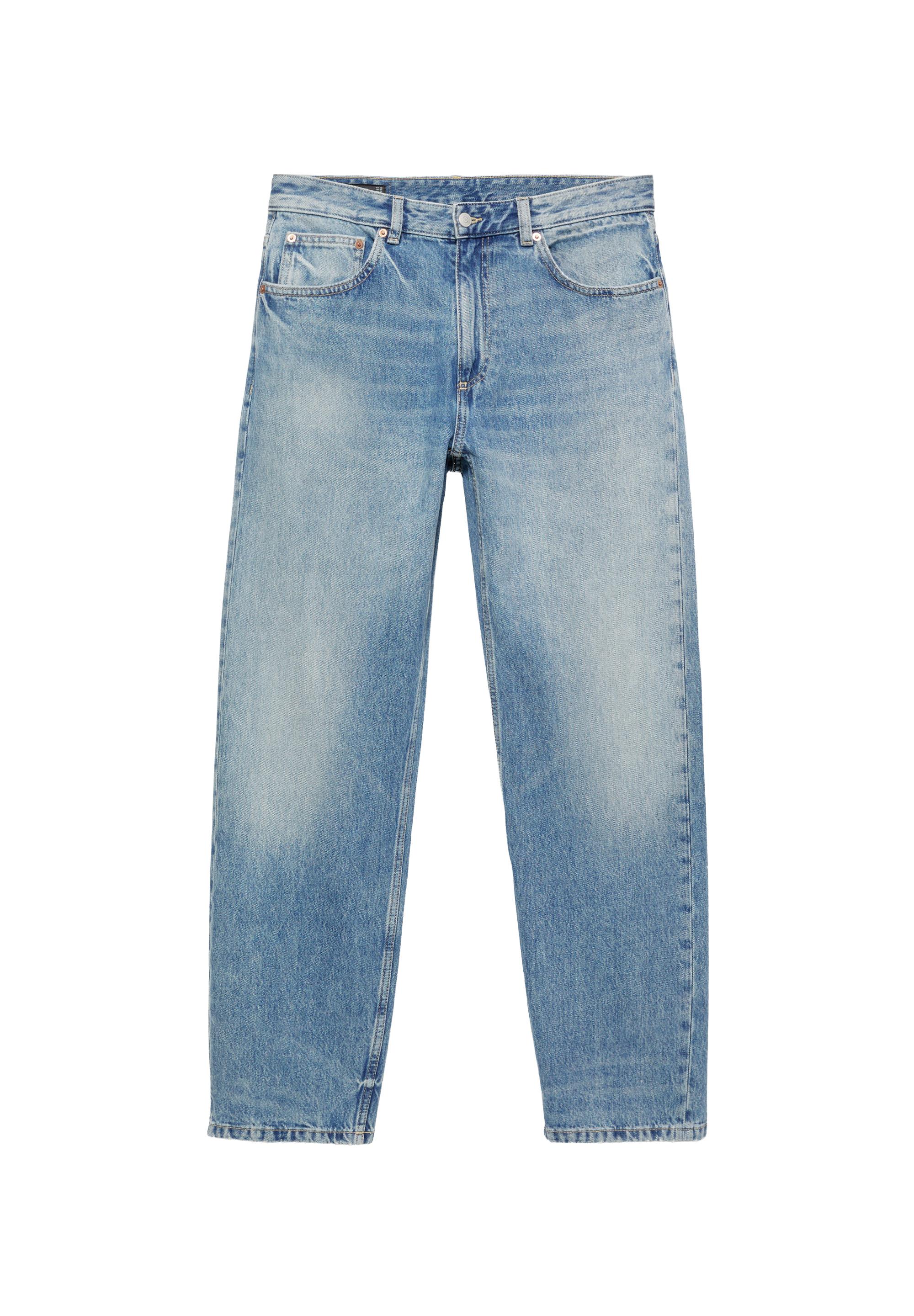 Straight-leg jeans — Medium blue