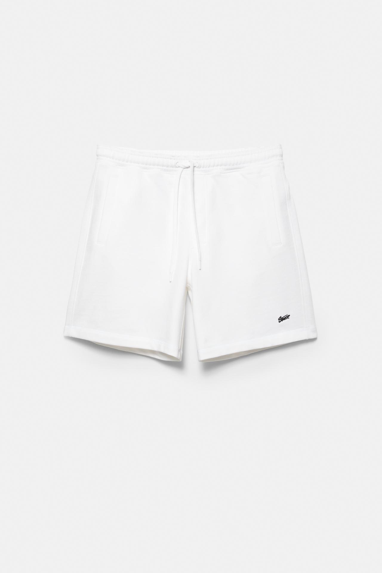 STWD jogger Bermuda shorts — White