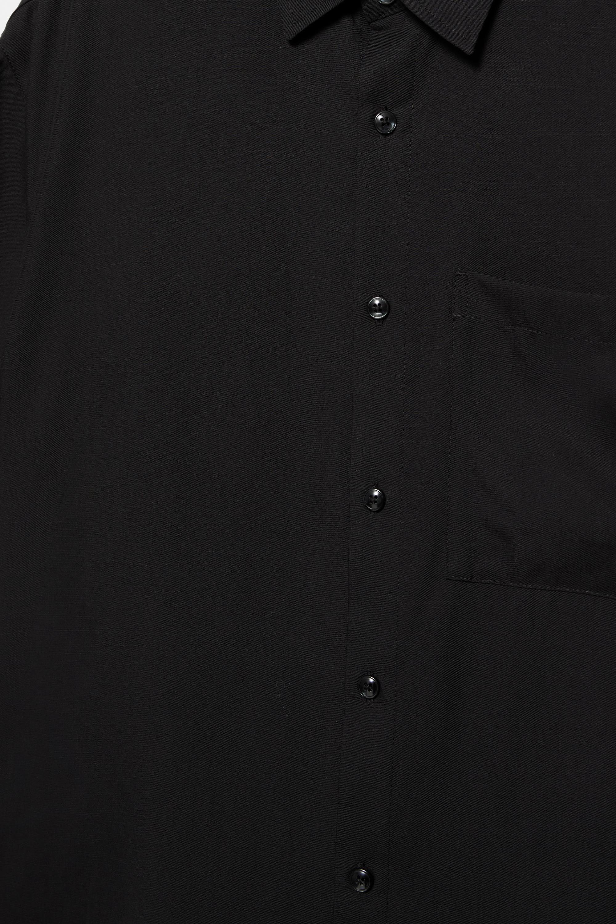 Short sleeve shirt with pocket — Black