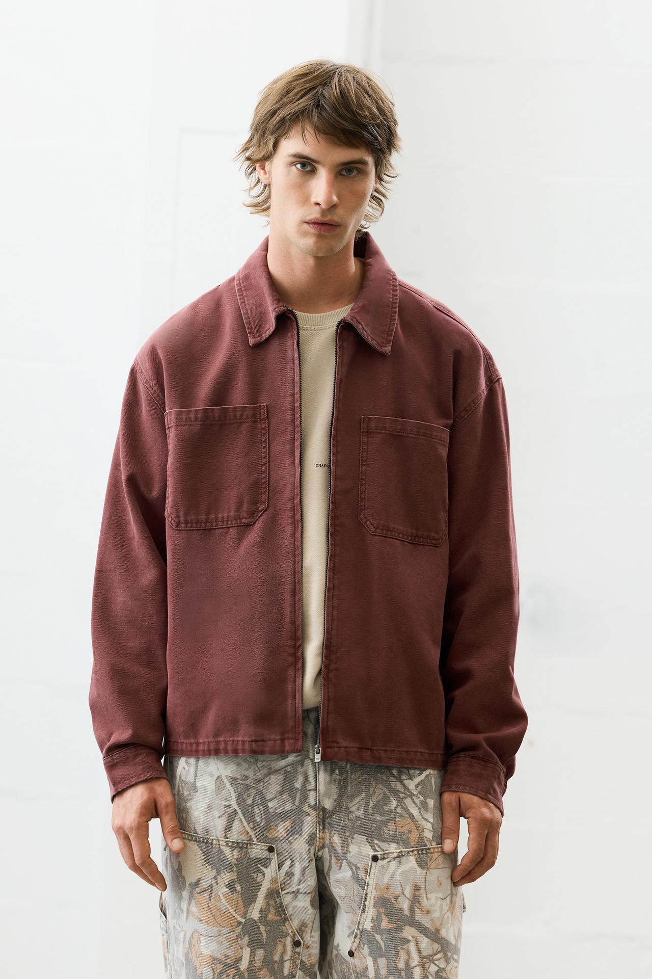 Zip overshirt — Red