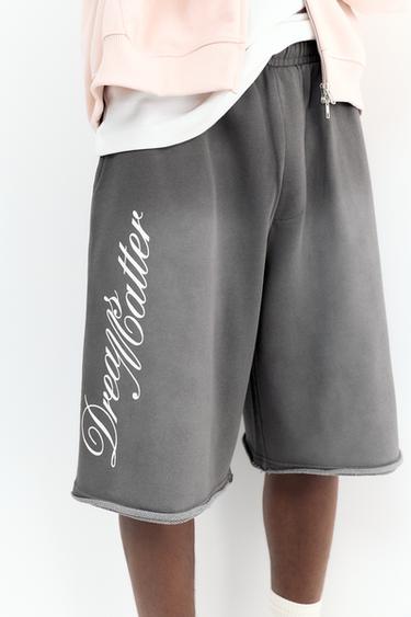 Graphic skater Bermuda sweatshorts — Grey 4